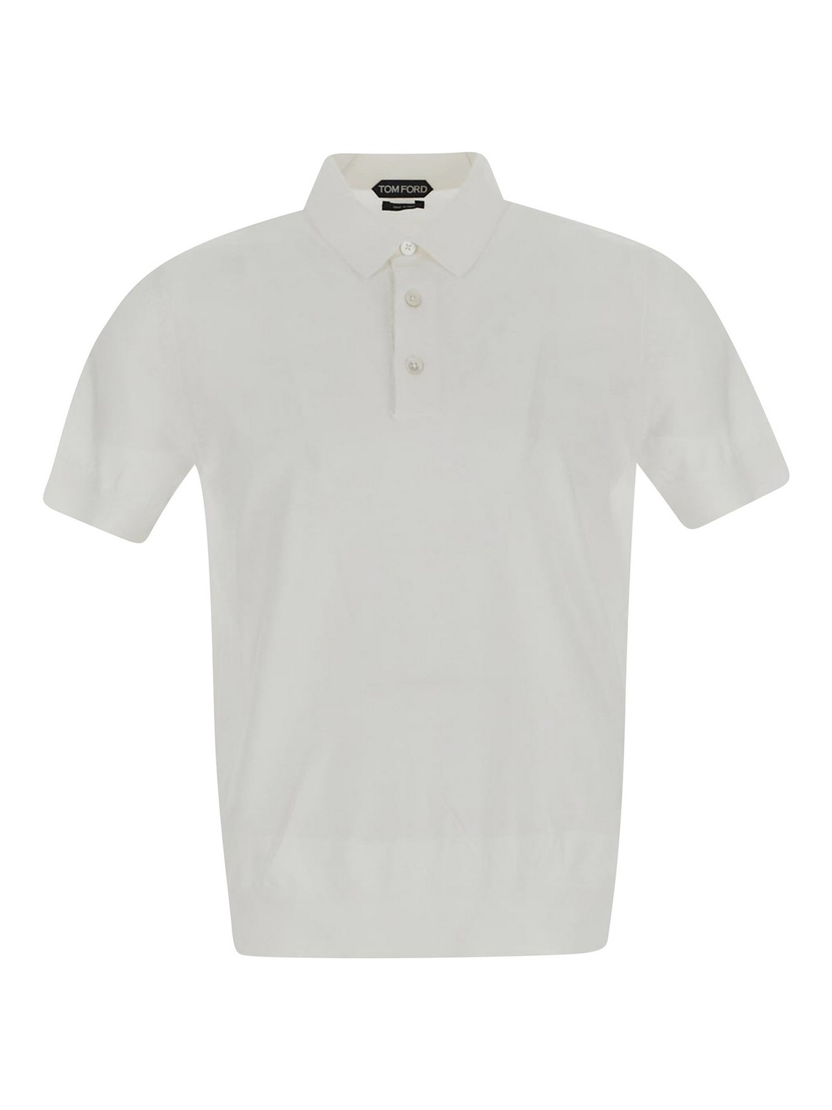 【美品】TOM FORD ホワイト ポロシャツ Tom Ford ポロシャツ - 白 - メンズ|KPS004YMC005S23AW004