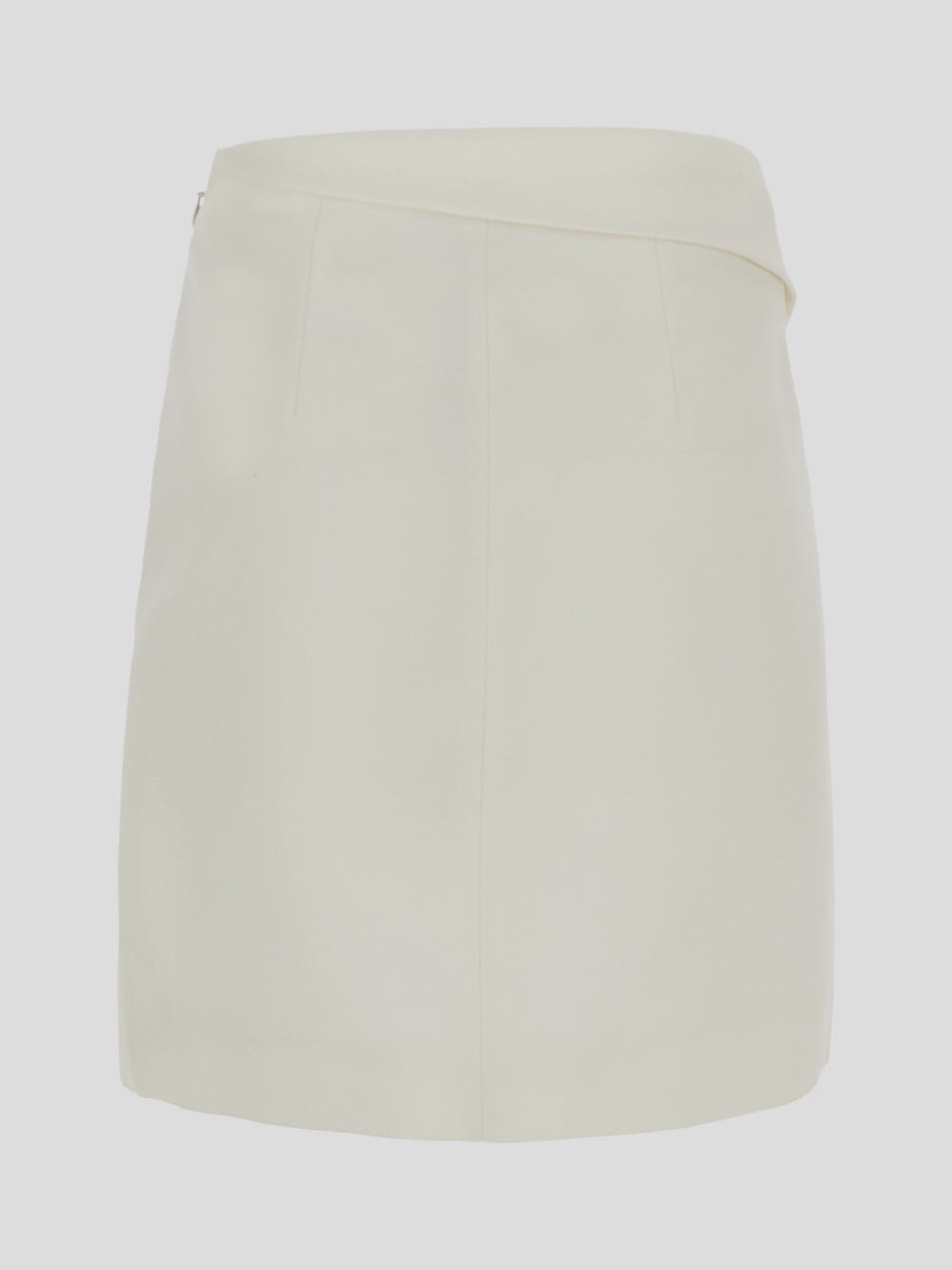 Shop Alexander Mcqueen Mini Skirt In White