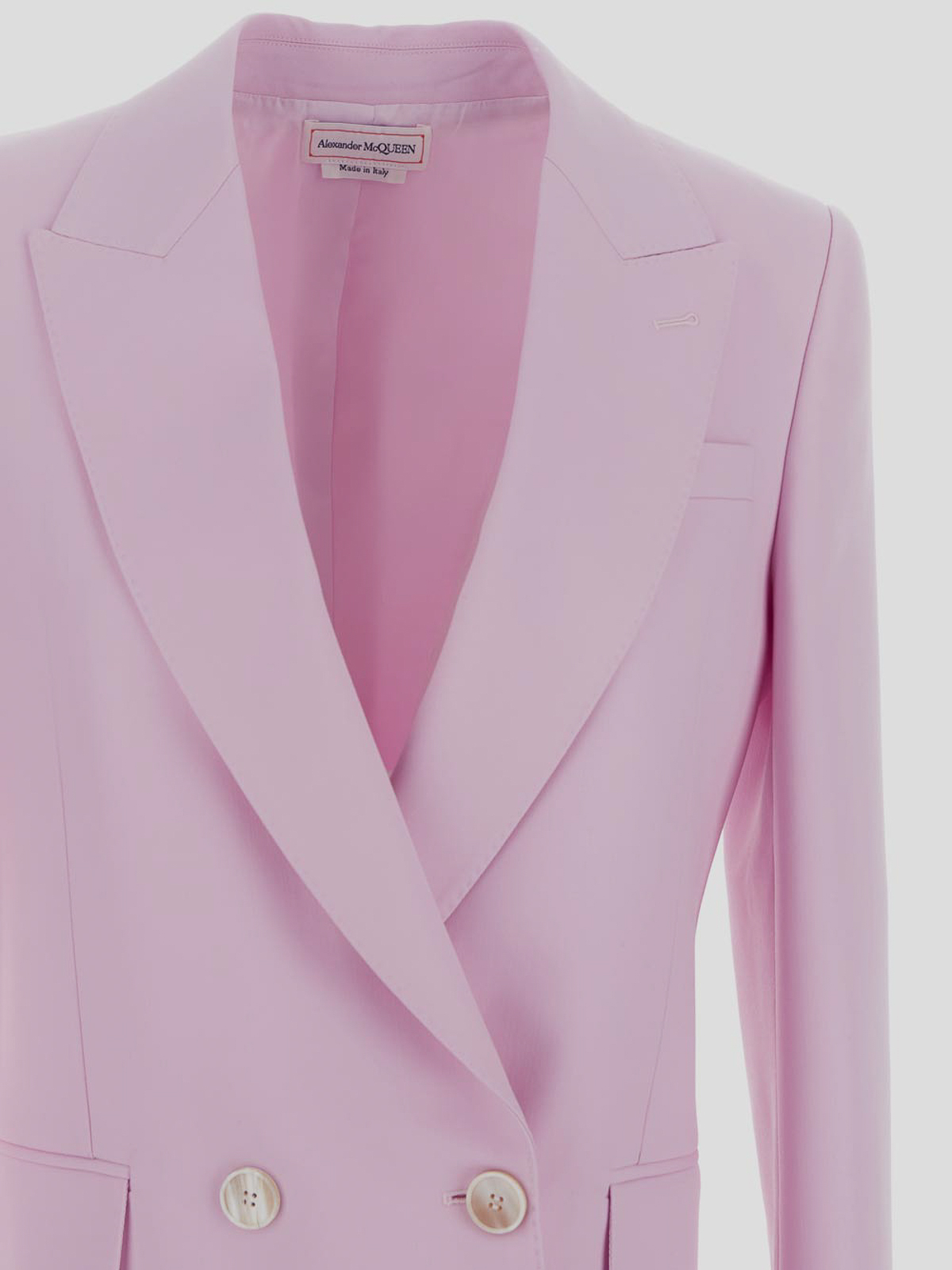 Shop Alexander Mcqueen Chaqueta Casual - Blanco In Pink