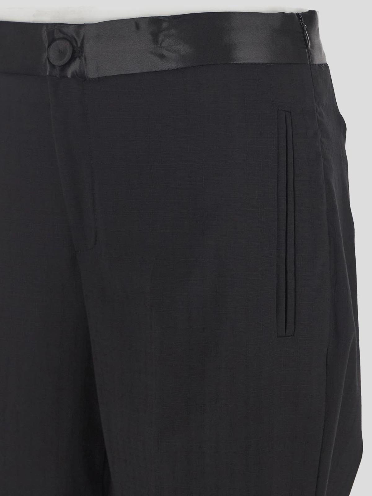 パンツ Erika Cavallini Tailored Trousers With Satin Logo Waistband Erika Cavallini Tailored Trousers With Satin Logo Waistband
