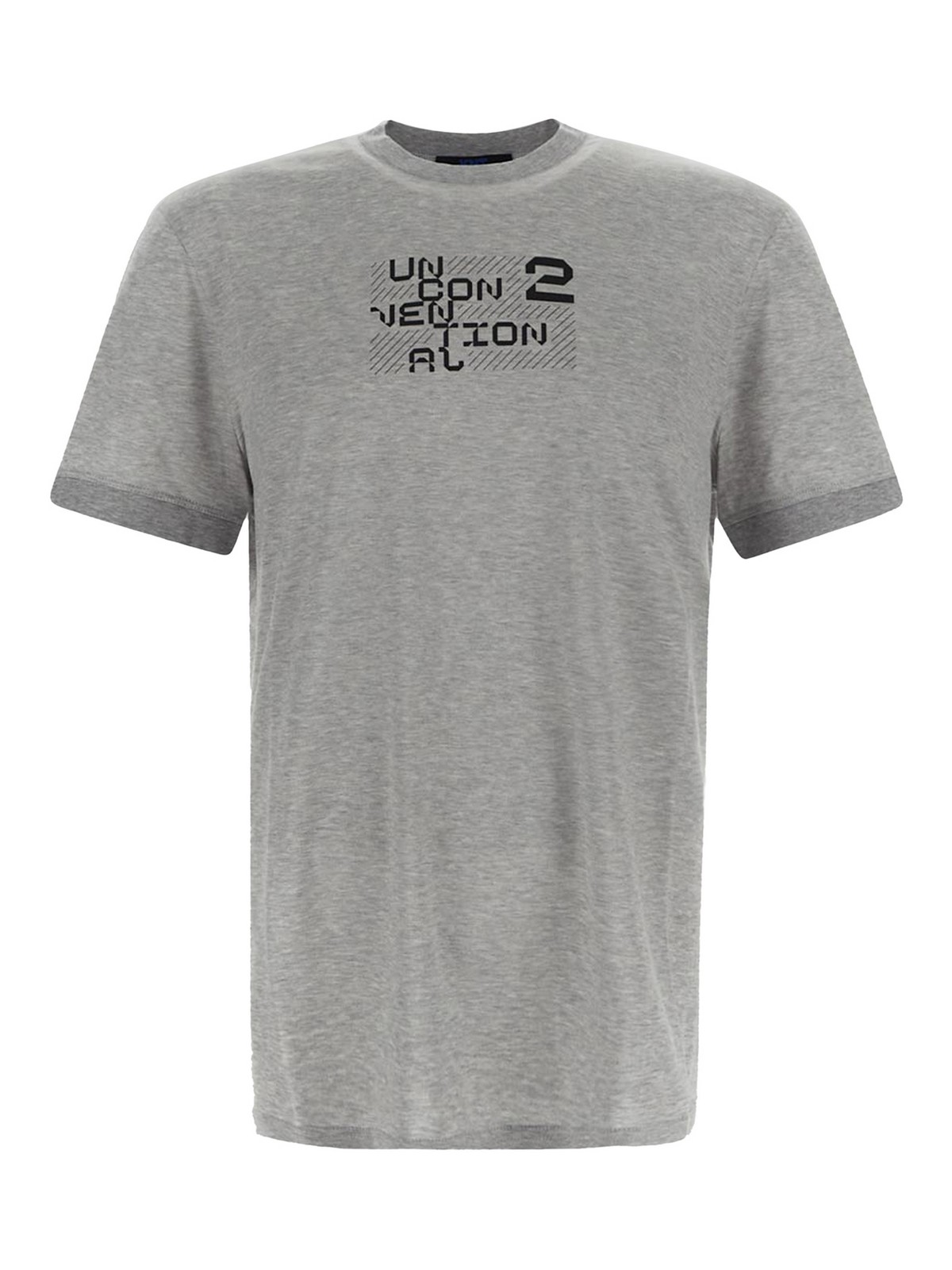 Kiton Gray Cotton T-Shirt main image 1