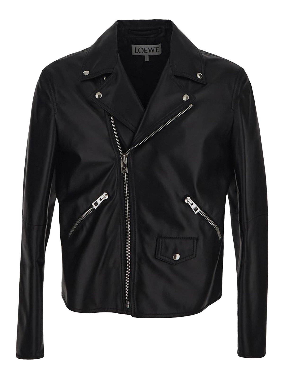 Loewe Biker Jacket In Nappa In Black