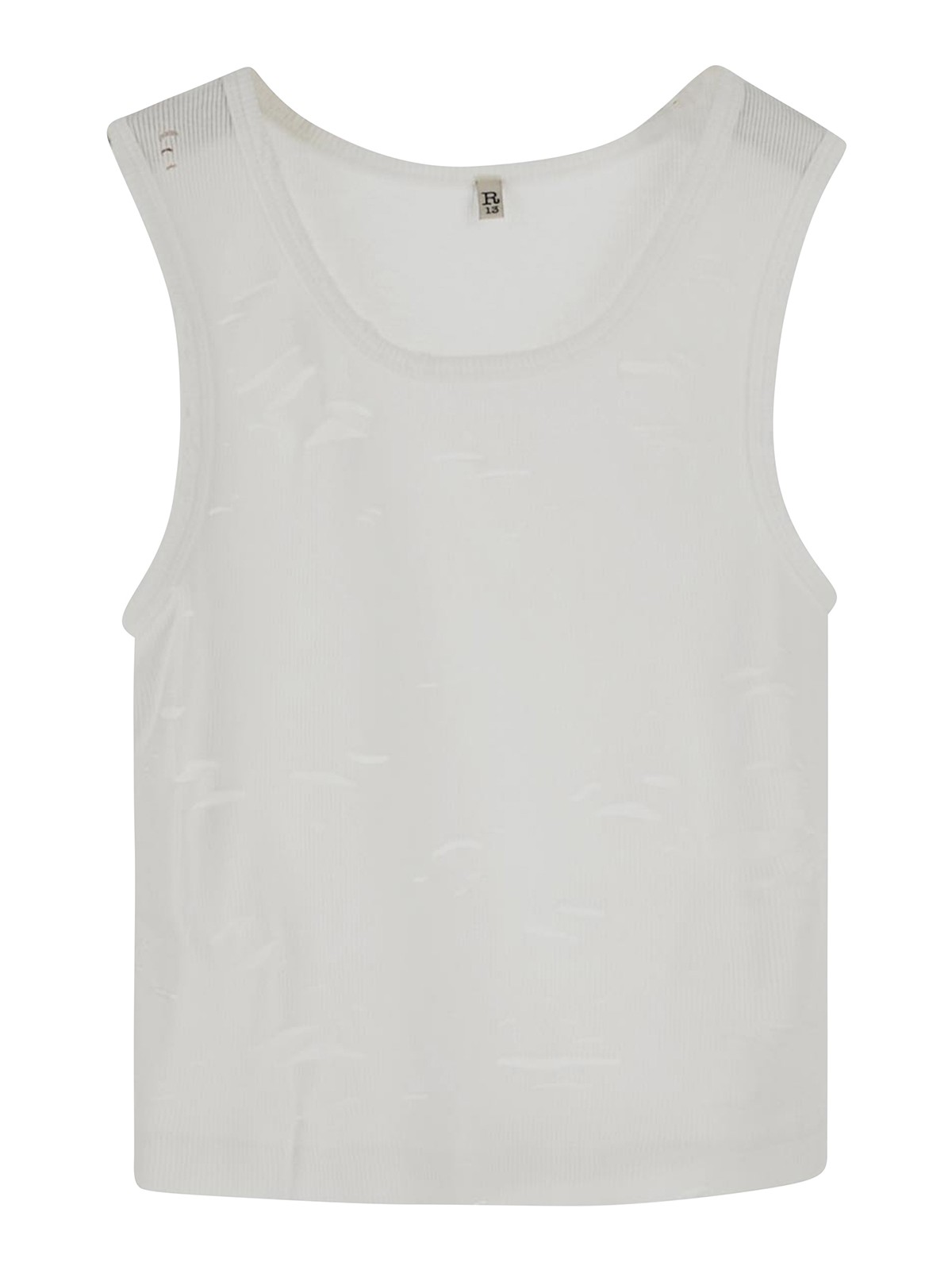 R13 Top In White