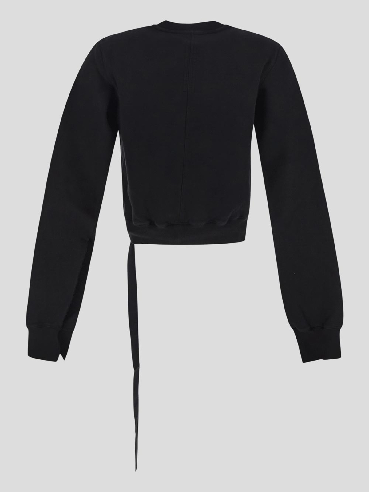 Shop Rick Owens Cropped Sweatshirt In Black