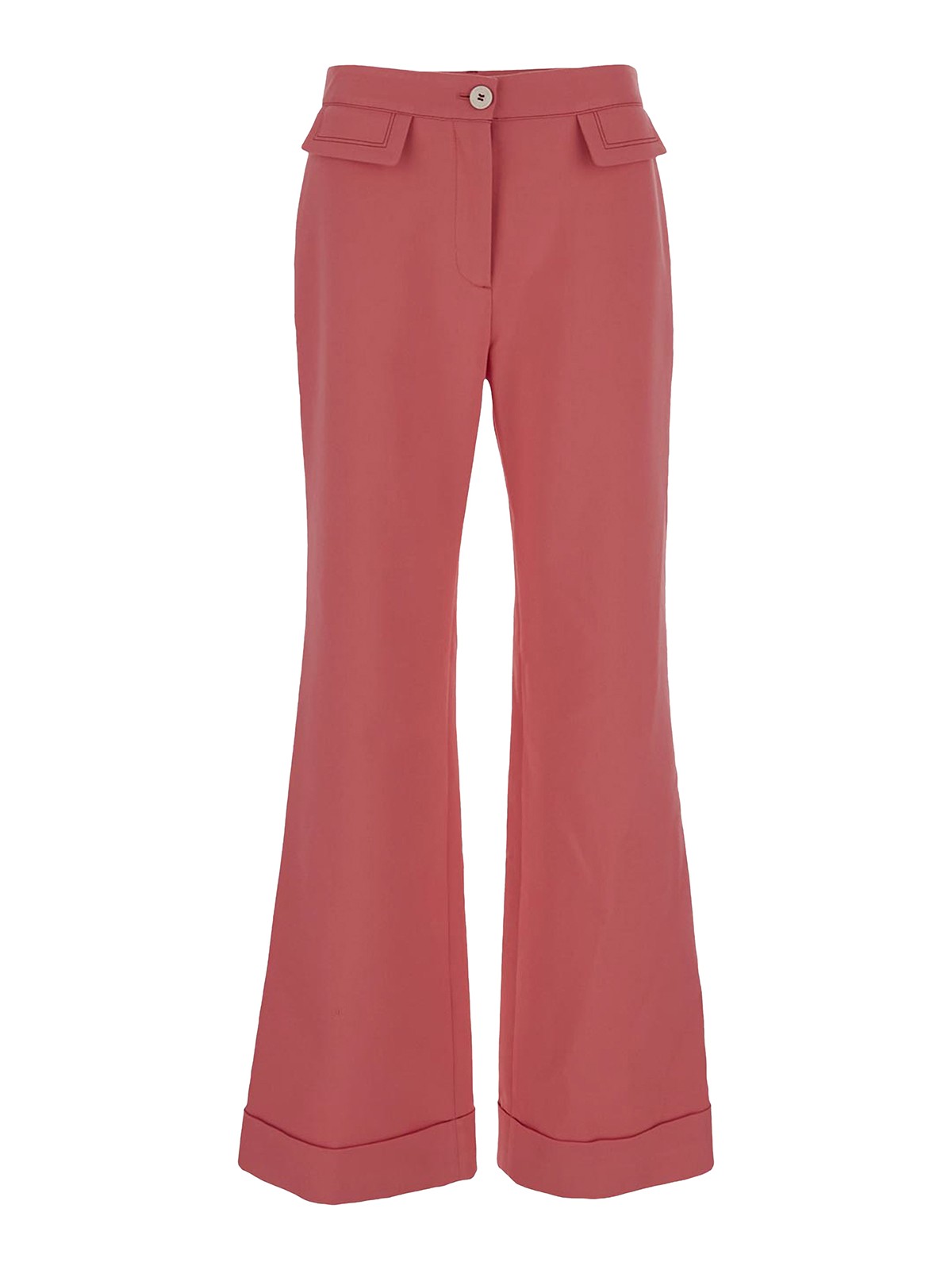 See By Chloé Flare Trousers In Dark Pink