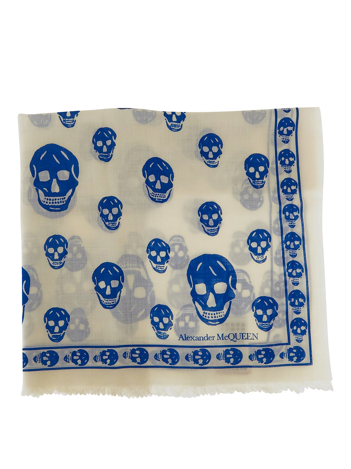 Alexander Mcqueen スカーフ - 白|5577173222Q9268 | THEBS