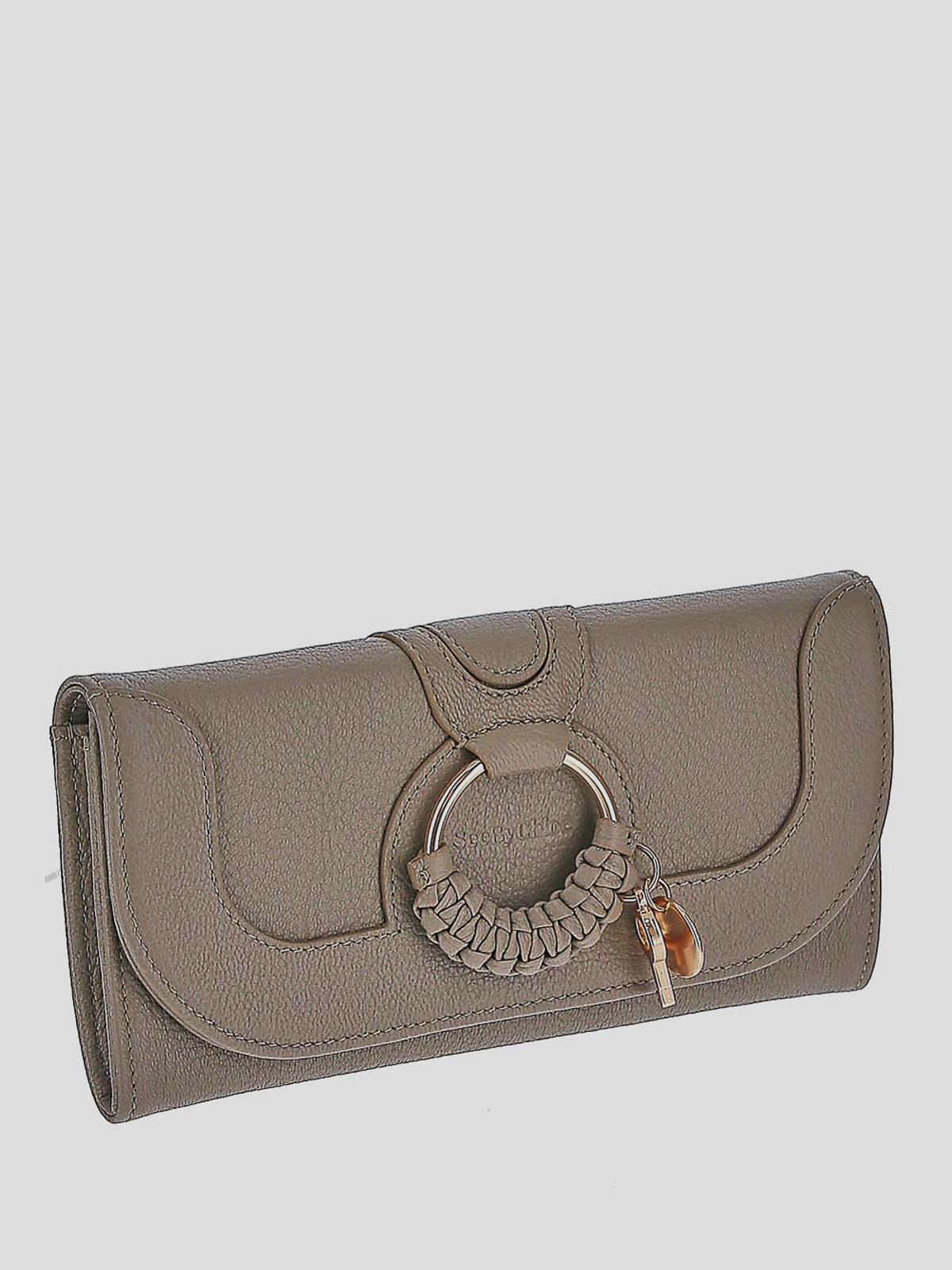 Shop See By Chloé Wallet In Leather In Grey