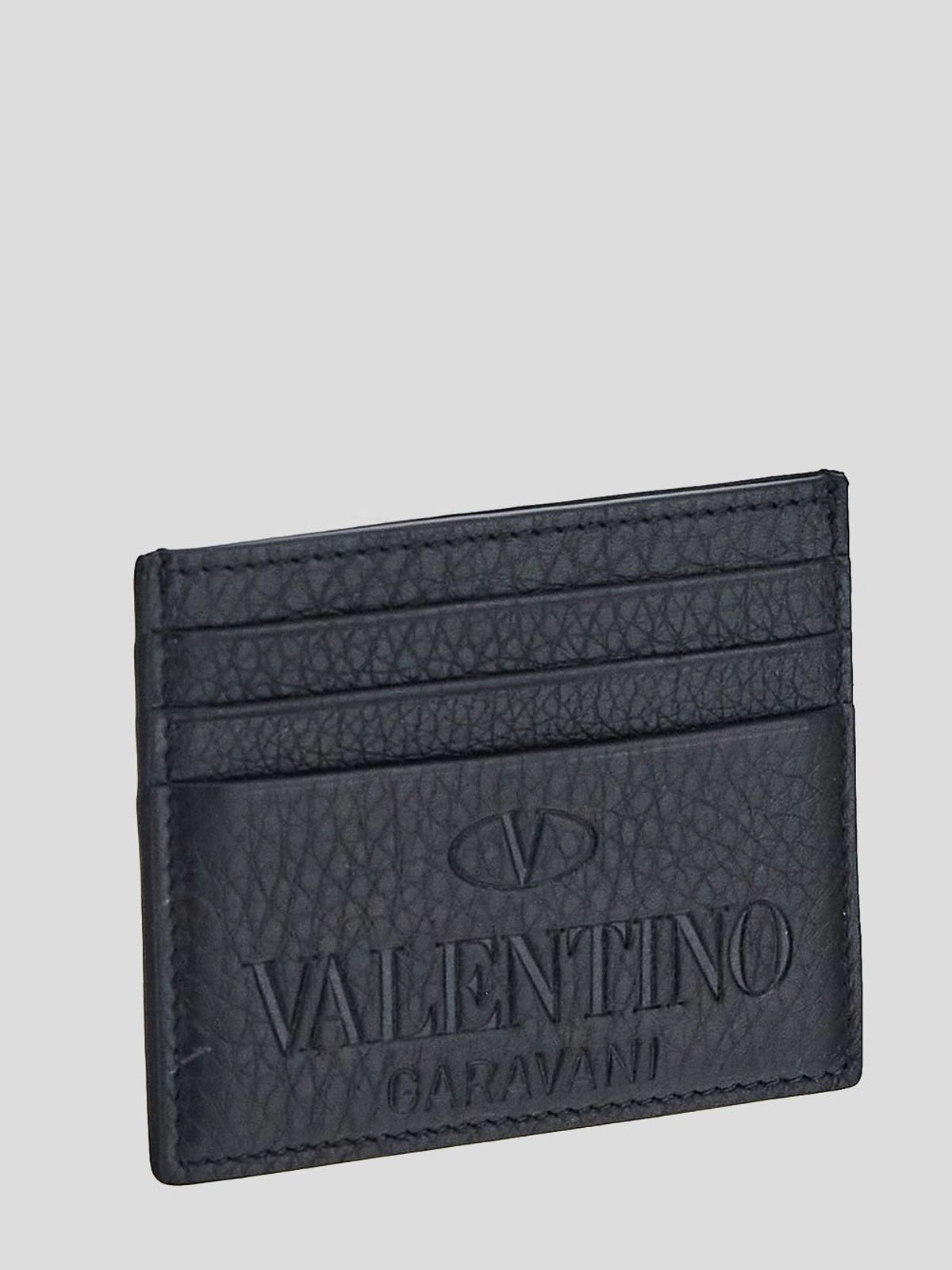 Shop Valentino Cardholder In Black