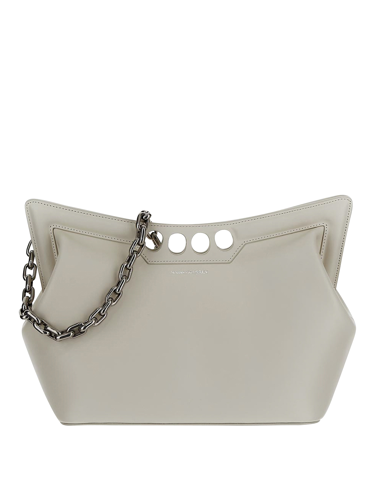 Alexander Mcqueen Leather Bag In White