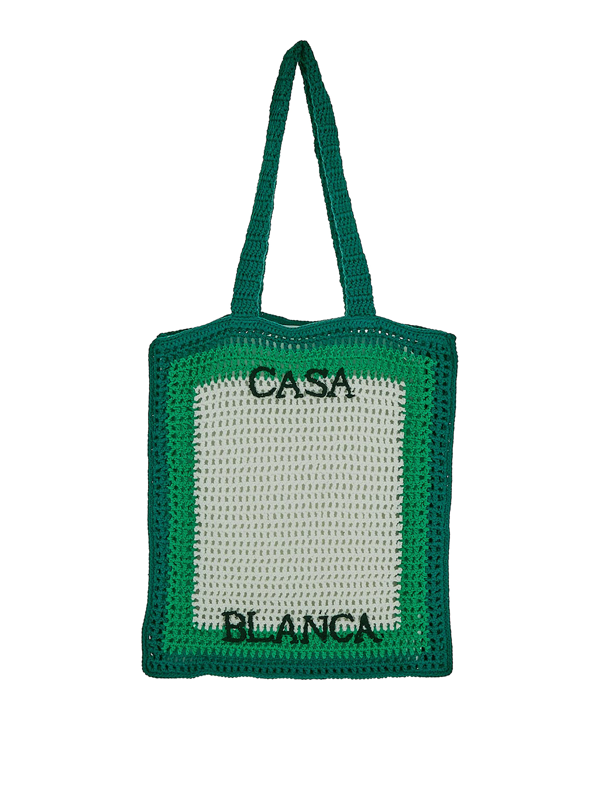 トートバッグ Casablanca - トートバッグ - 緑 - AS23BAG01101GREENWHITE