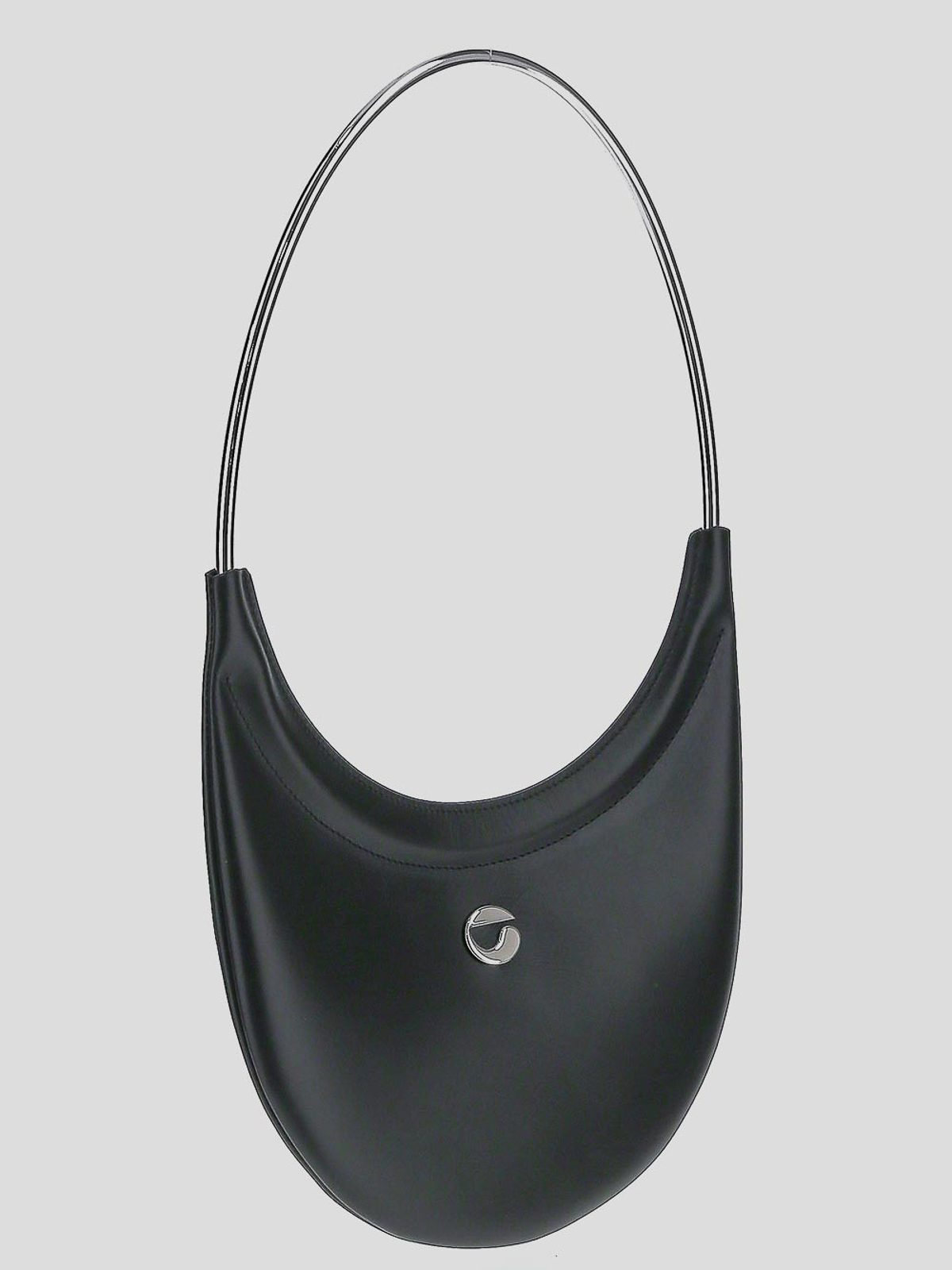 Leather Shoulder Bag in Black - Coperni