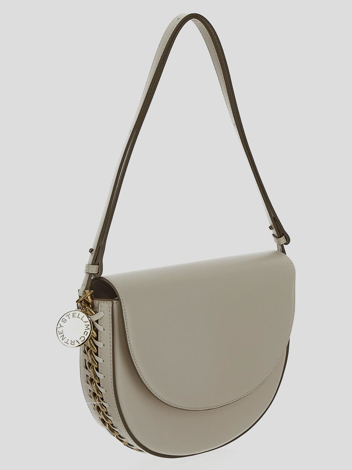 Shop Stella Mccartney Flap Shoulder Bag In White