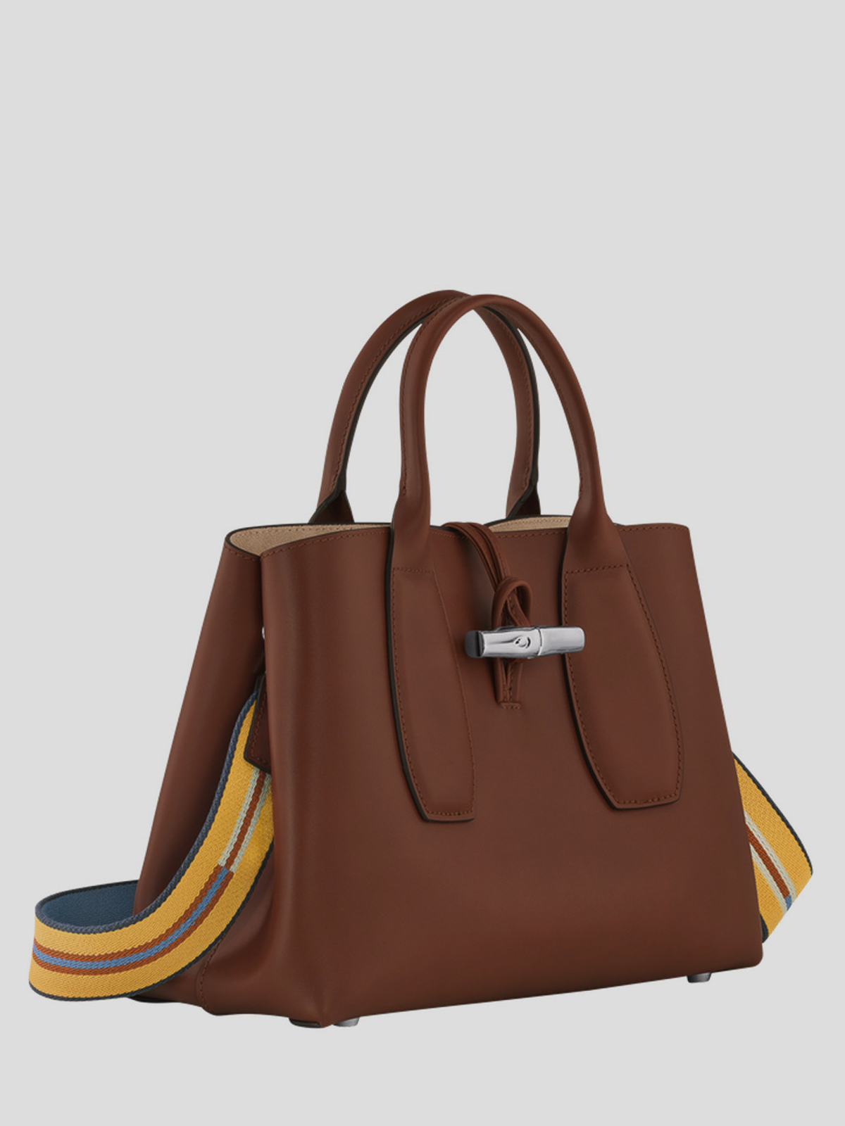 Shop Longchamp Shopping Bag In Dark Brown