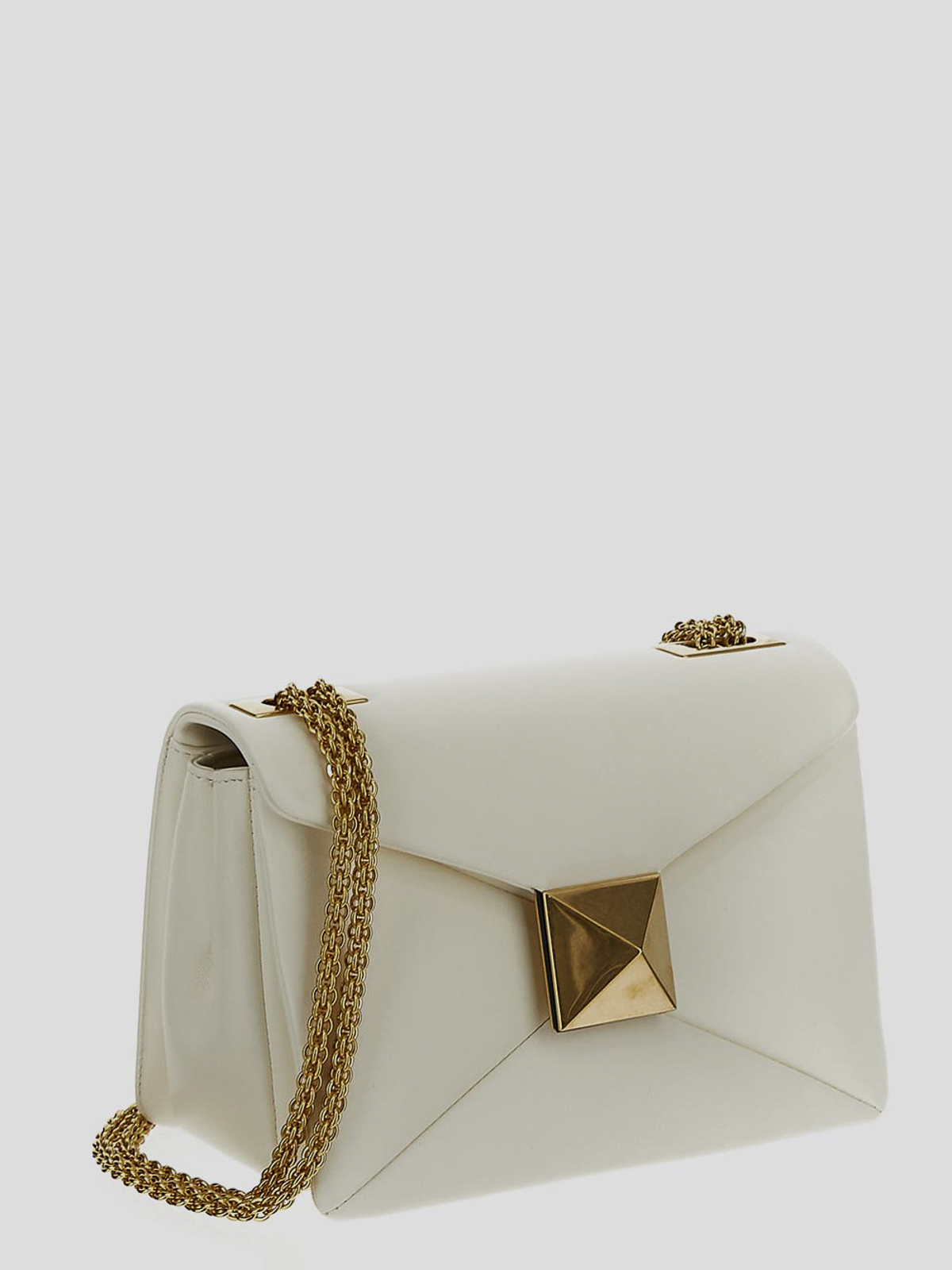 VIP【関税送料無料】希少 VALENTINO GARAVANI WHITE LEATHER BAG WOMAN VALENTINO GARAVANI WHITE CALF LEATHER ROCKSTUD SMALL