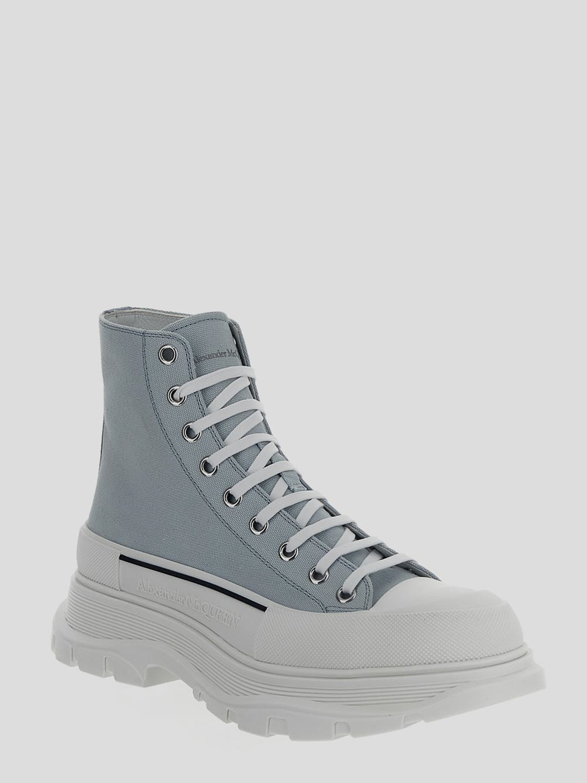 Shop Alexander Mcqueen Ankle Boots In Azul