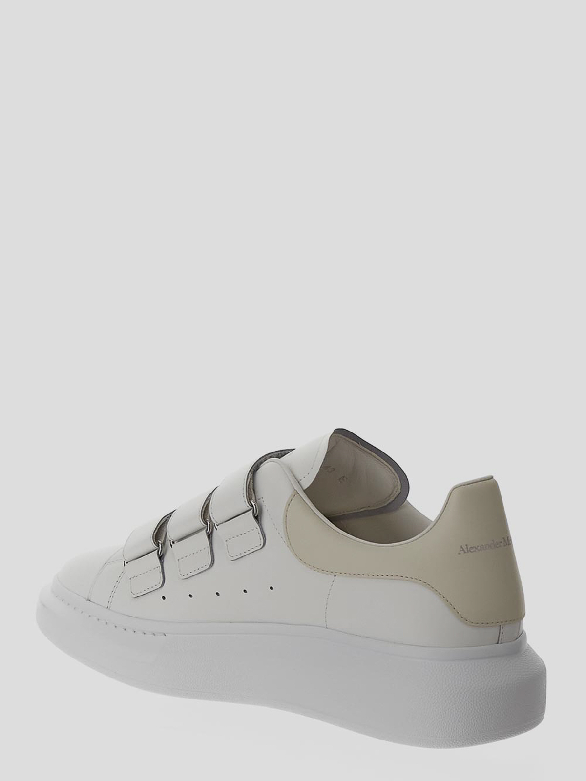 ALEXANDER MCQUEEN Outlet: leather sneakers - White | ALEXANDER MCQUEEN  shoes 687070WHX12 online at GIGLIO.COM
