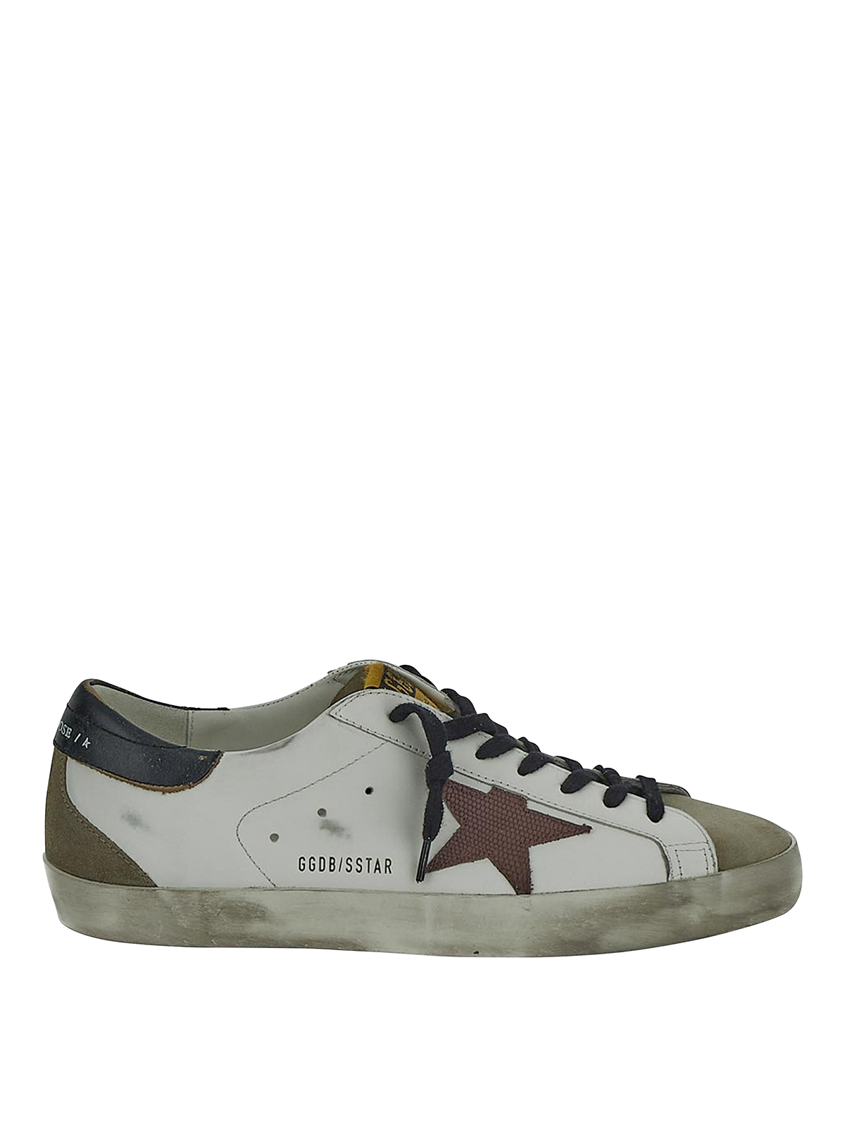 Golden Goose Superstar Sneakers In White Suede And Leather