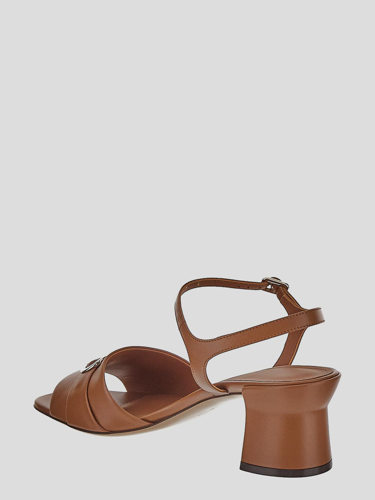 *FERRAGAMO*レザー ラウンドトゥ サンダル Ferragamo サンダル - ブラウン - ブラウン | 01E490758227