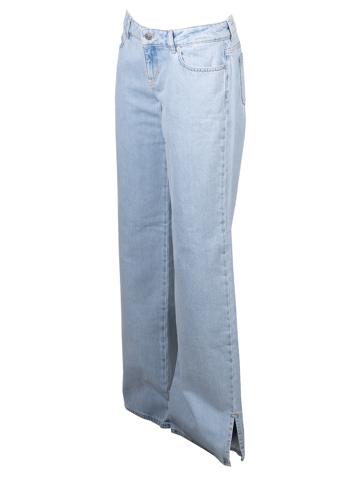 Shop Chiara Ferragni Logo Pocket Jeans In Blue