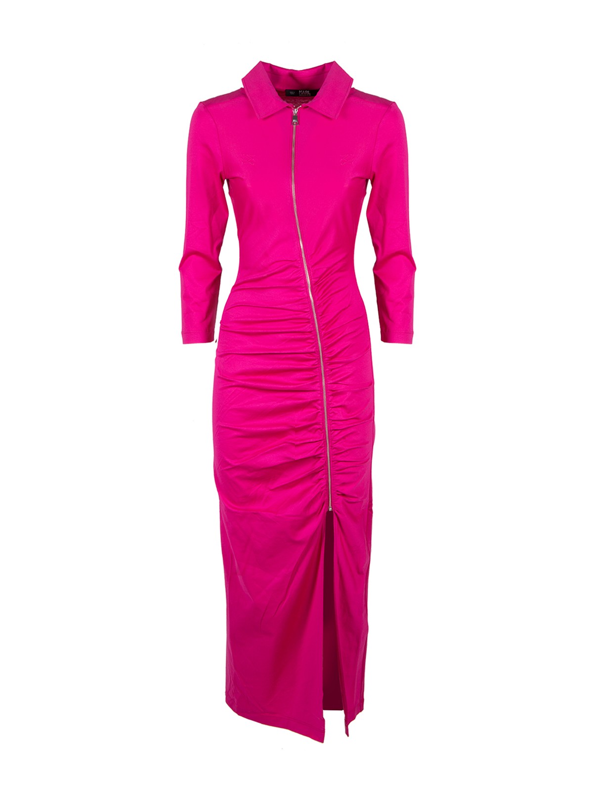 Karl Lagerfeld Jersey Shirt Dress In Multicolour