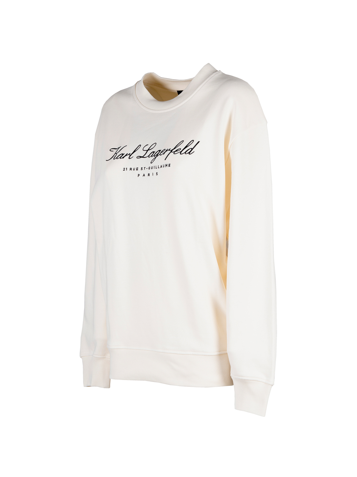 Shop Karl Lagerfeld Hotel Karl Sweatshirt In Cream