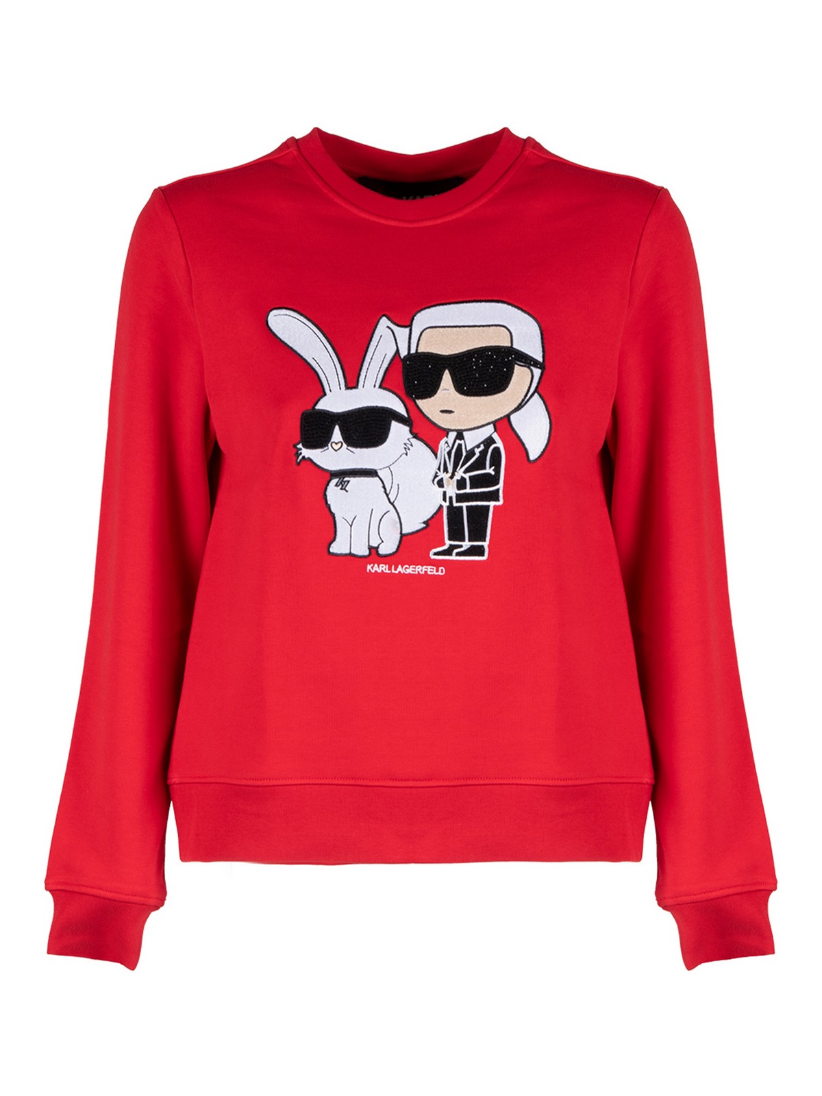 Karl Lagerfeld Ikonik 2.0 Couple Sweatshirt In Red