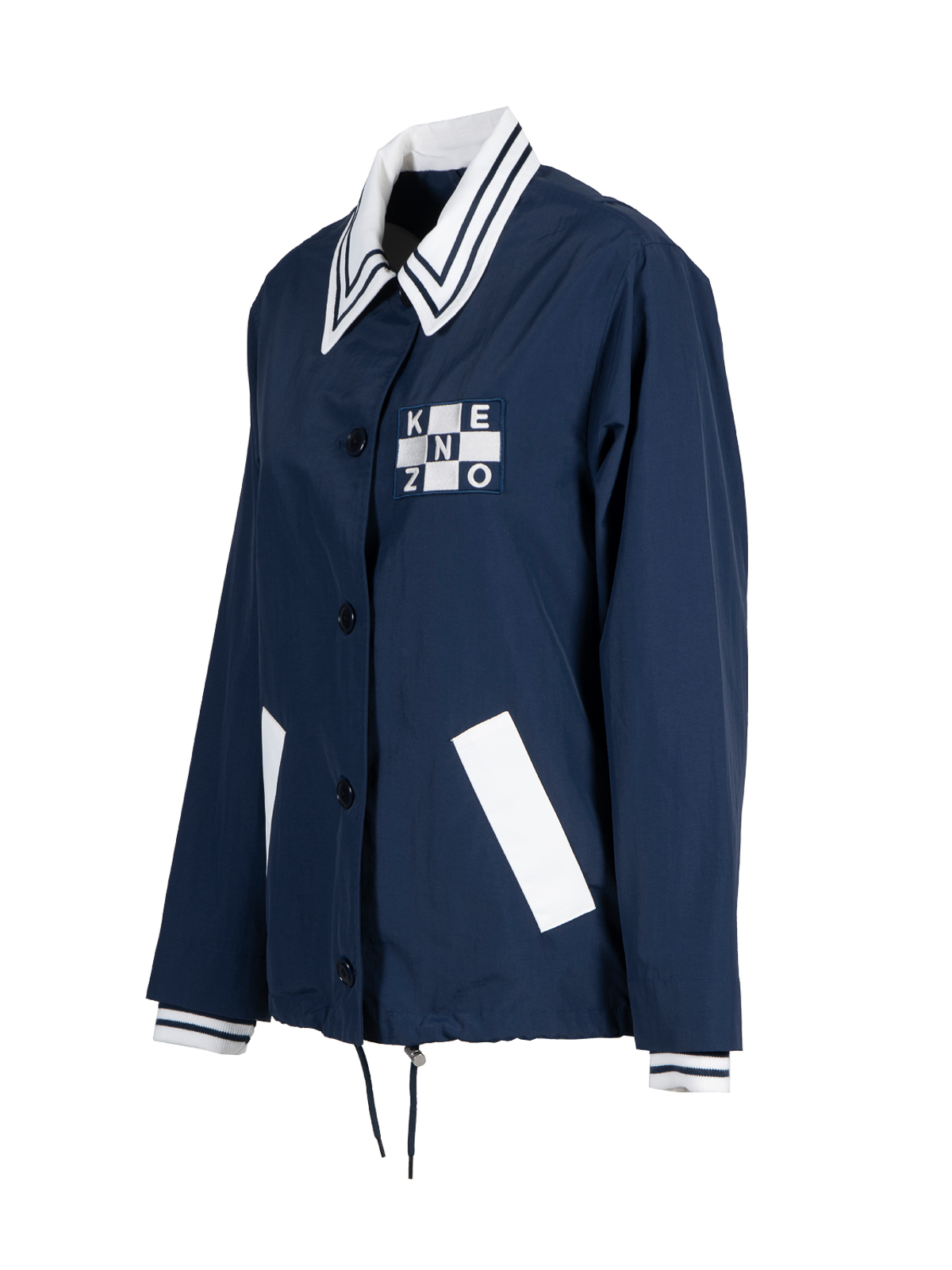 Shop Kenzo Sailor Coach Jacket In Azul