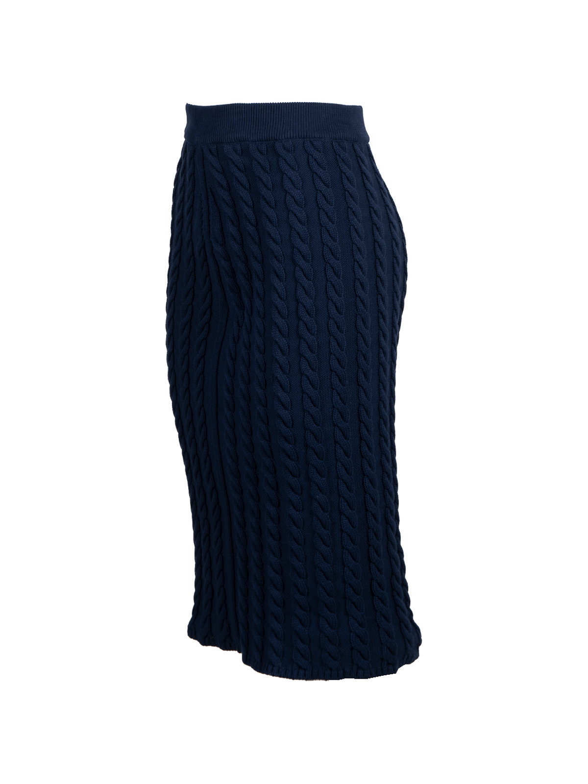Shop Kenzo Cable Lace Up Midi Skirt In Azul