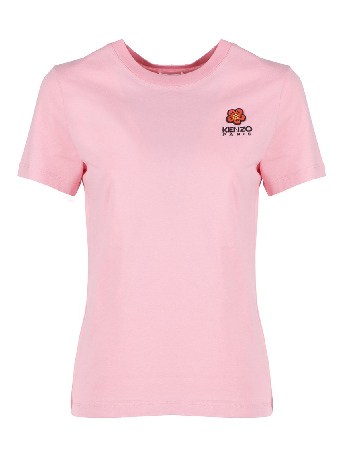Kenzo Crest Logo Classic Tshirt In Pink