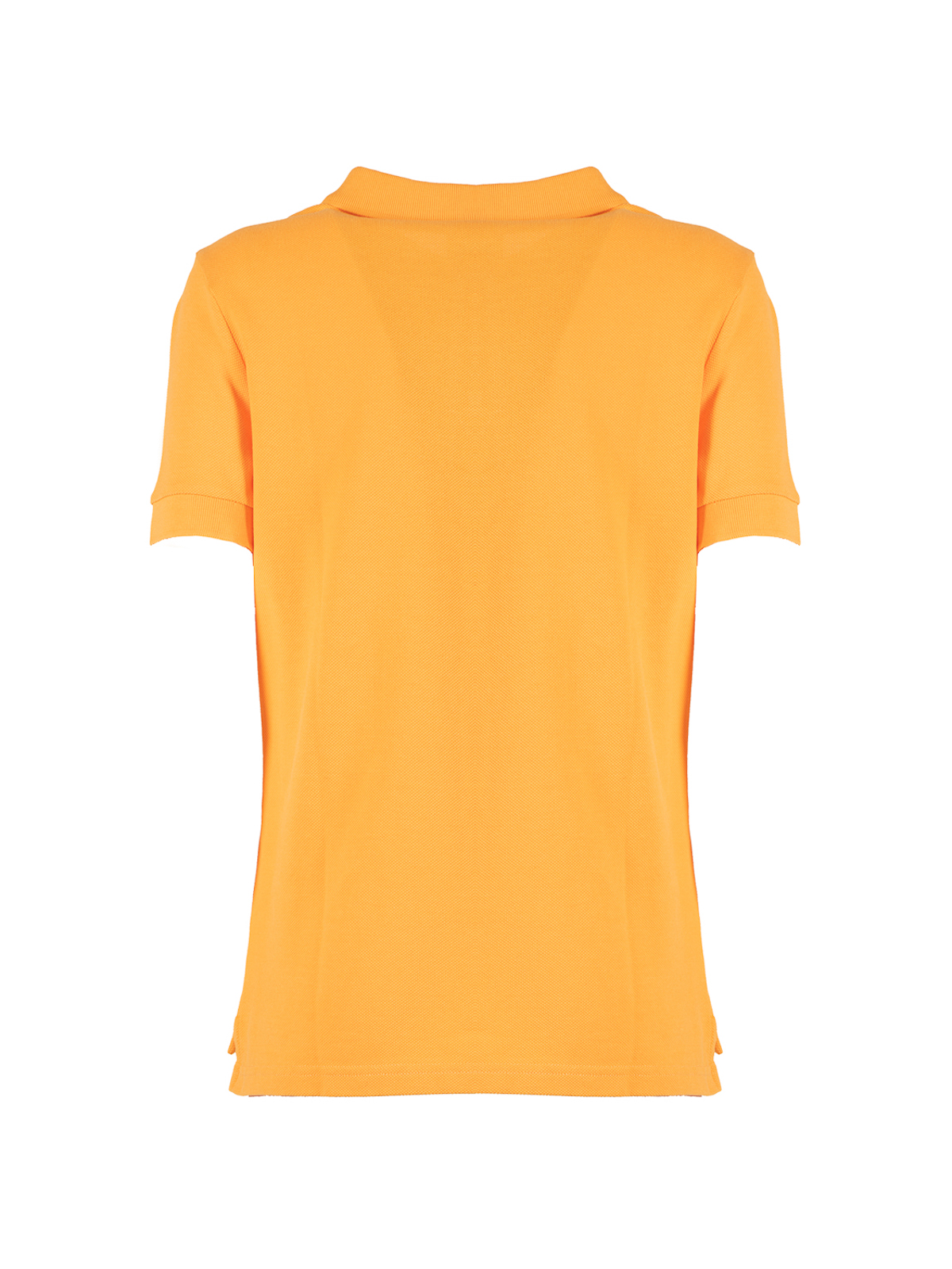 Shop Kenzo Polo Logo Crest In Orange