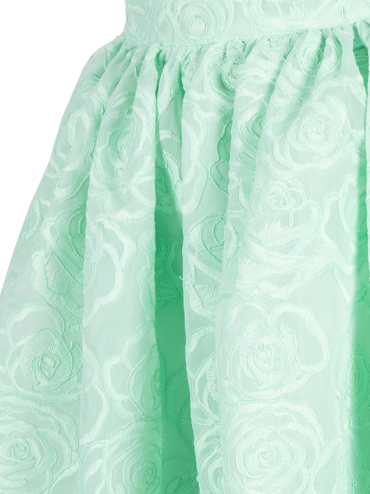 Shop Vivetta Lace Skirt In Green