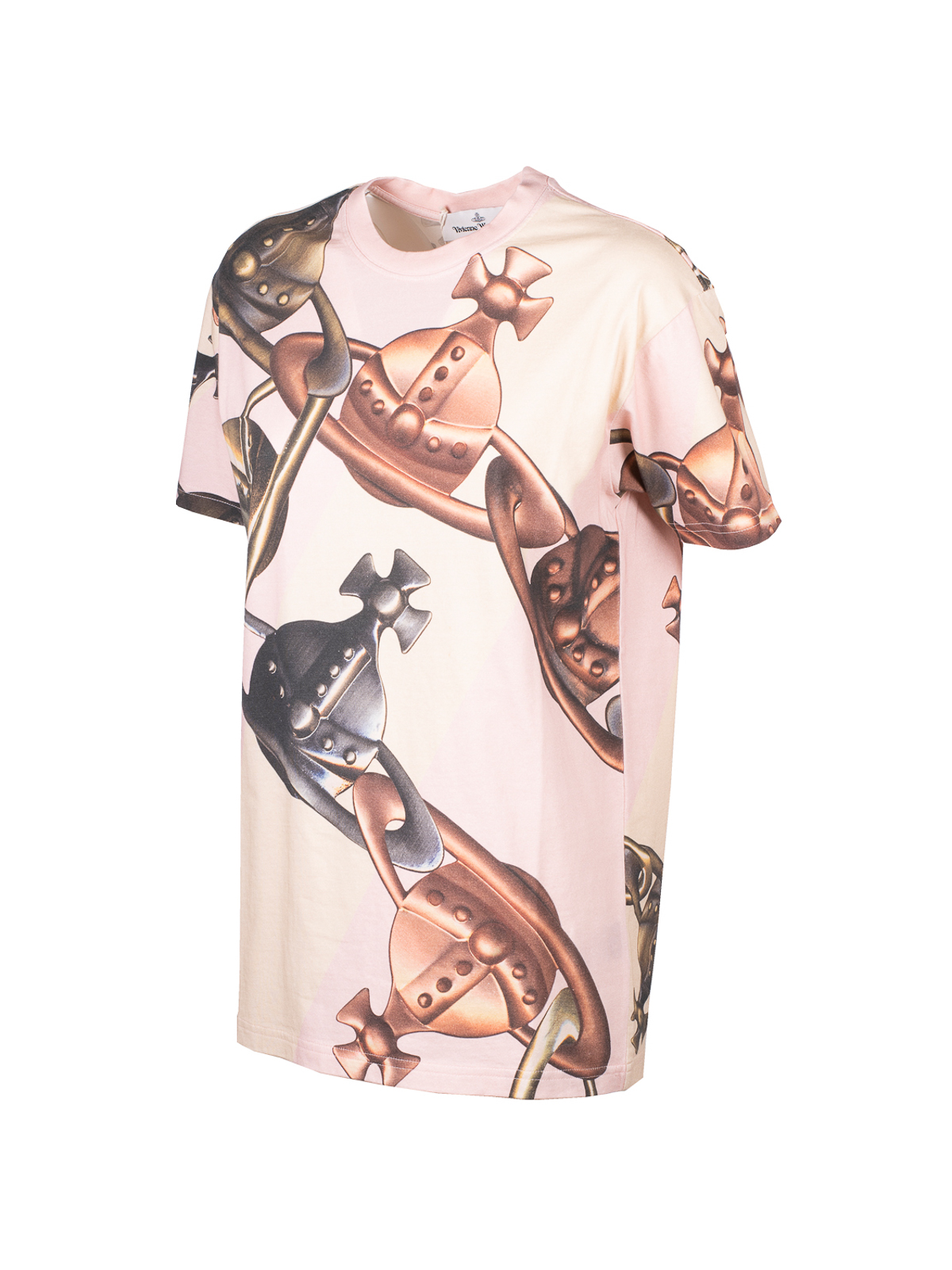 Shop Vivienne Westwood Orb Chain Classic Tshirt In Multicolour