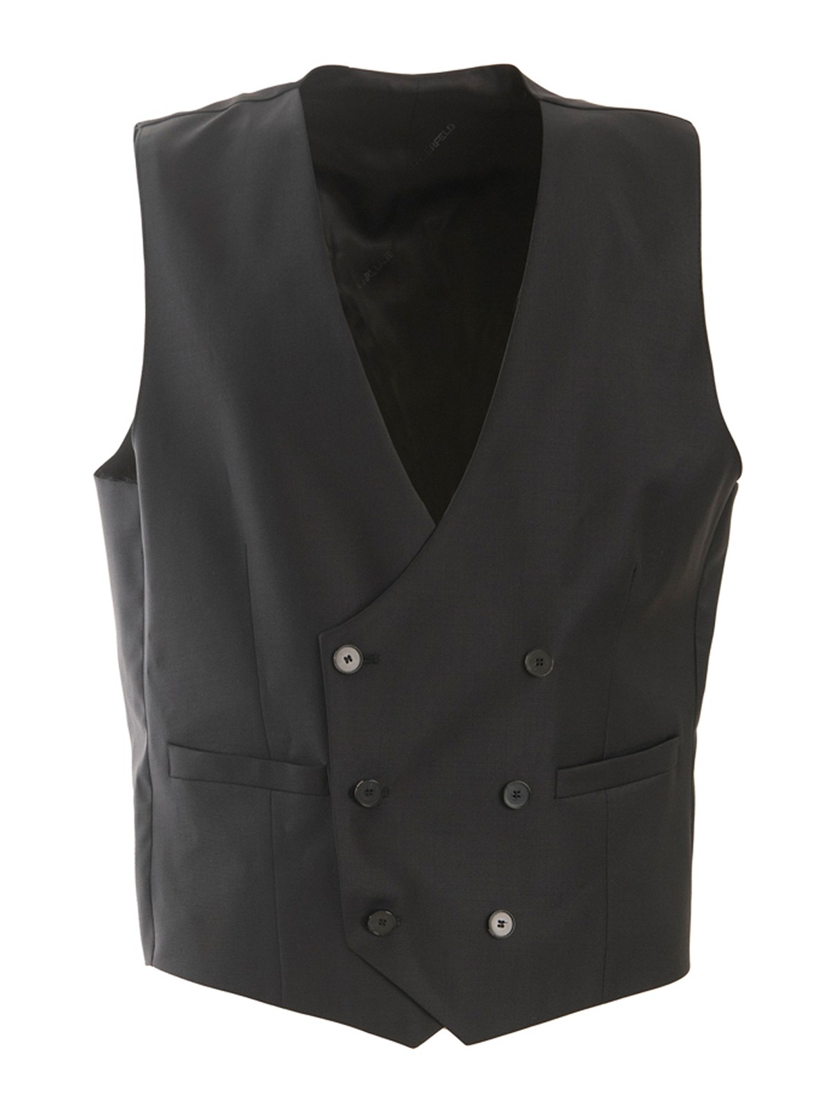 Karl Lagerfeld Formal Vest In Black