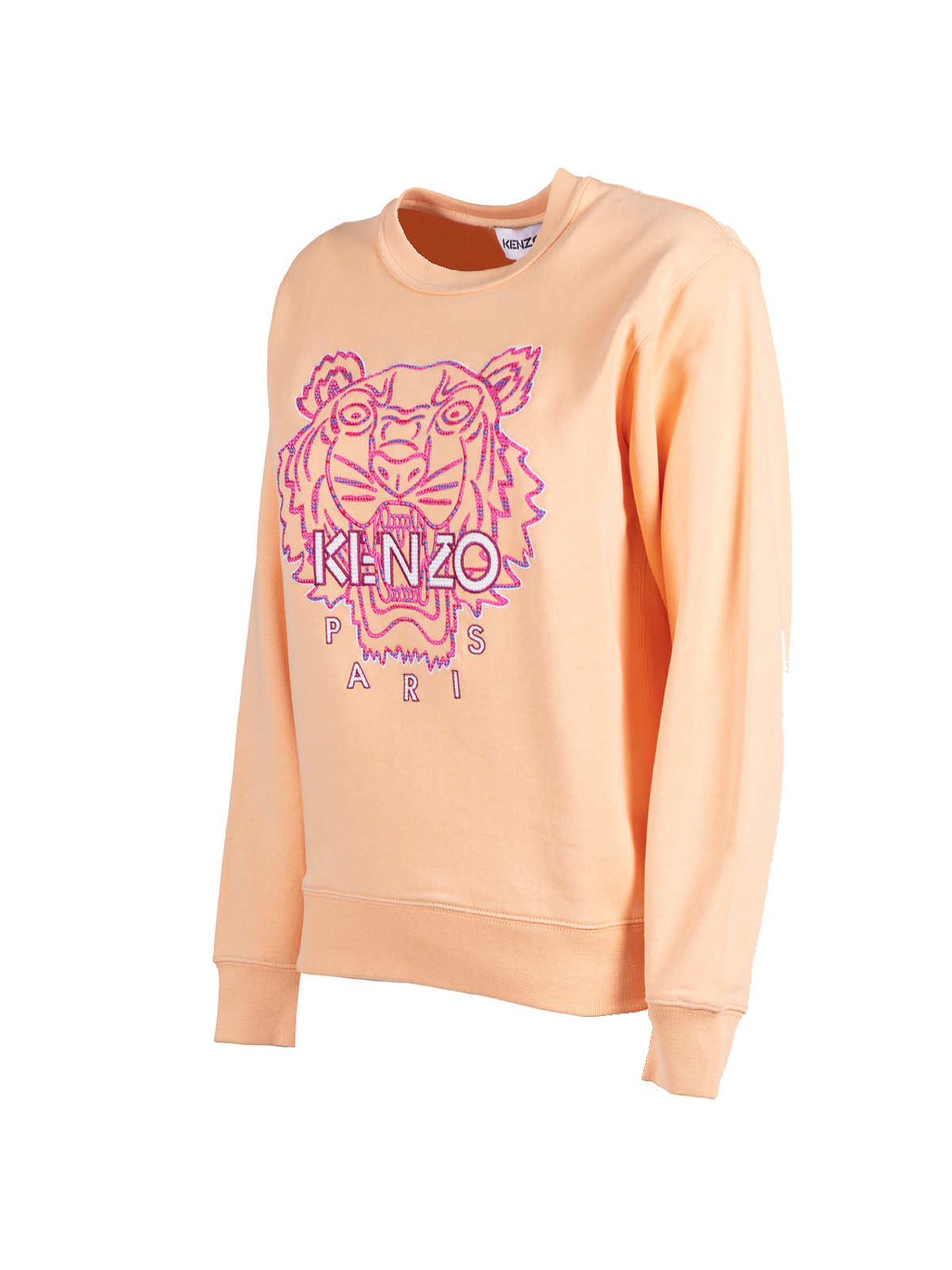 Shop Kenzo Tiger Classic Sweatshirt In Naranja Claro