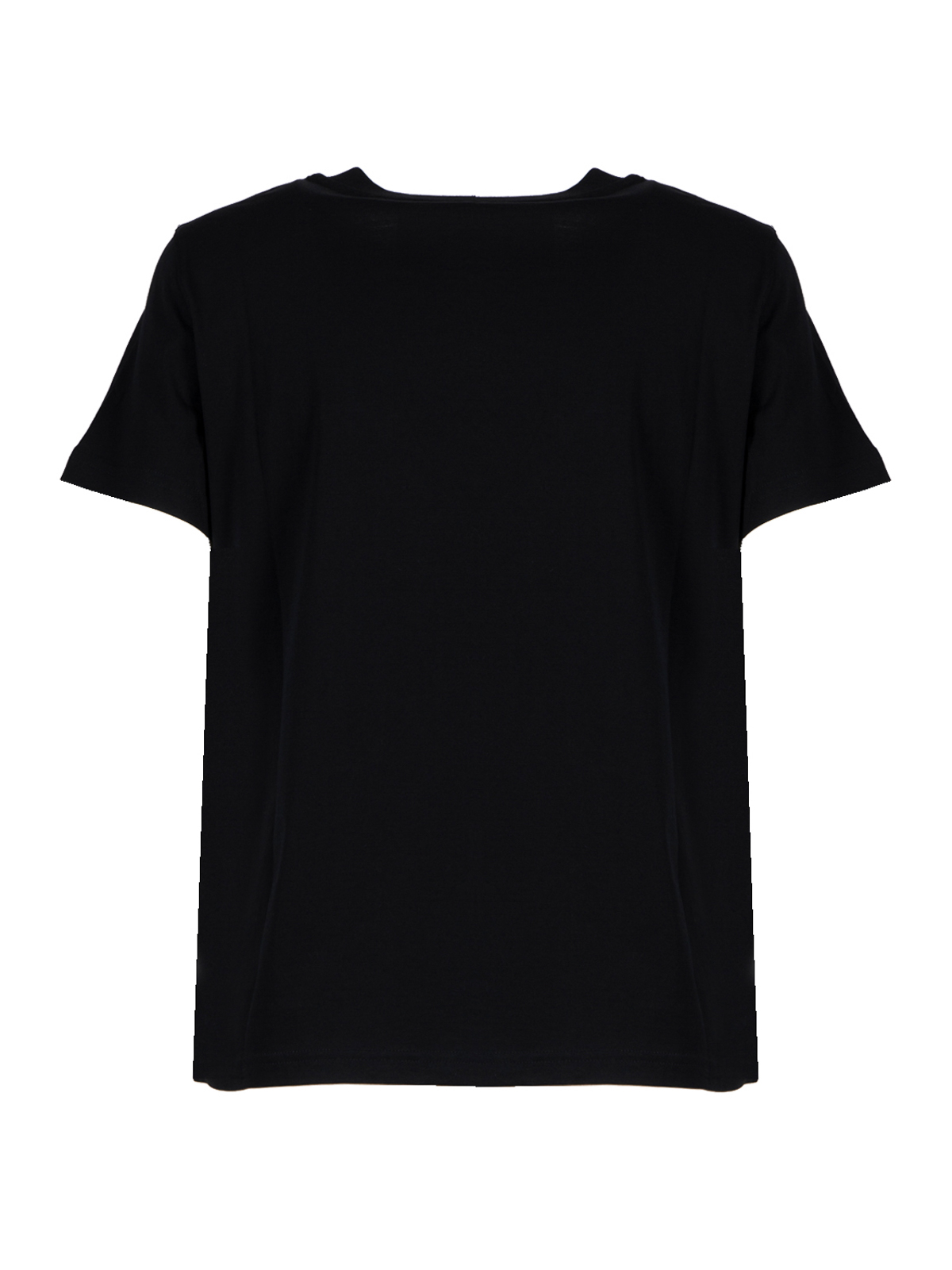 Moschino Label t-shirt - Black - Women | 071505413555