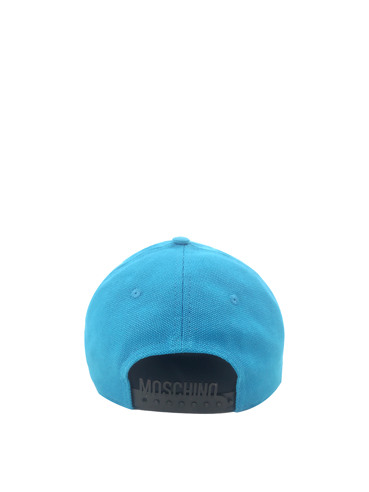 Shop Moschino College Bear Cap In Azul Claro