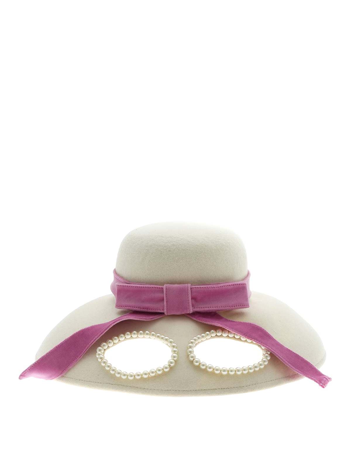 Vivetta Diva Pearl Hat In Blanco