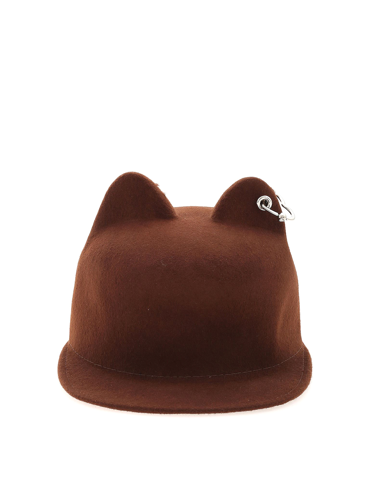 Vivetta Cat Ears Piercing Hat In Brown