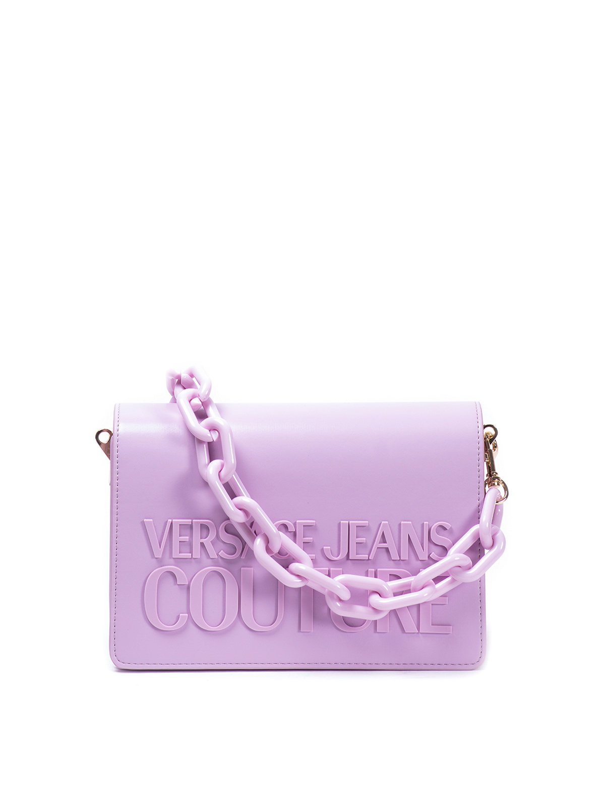 Versace Jeans Couture Institutional Logo Sketch 1 Bag In Light Purple