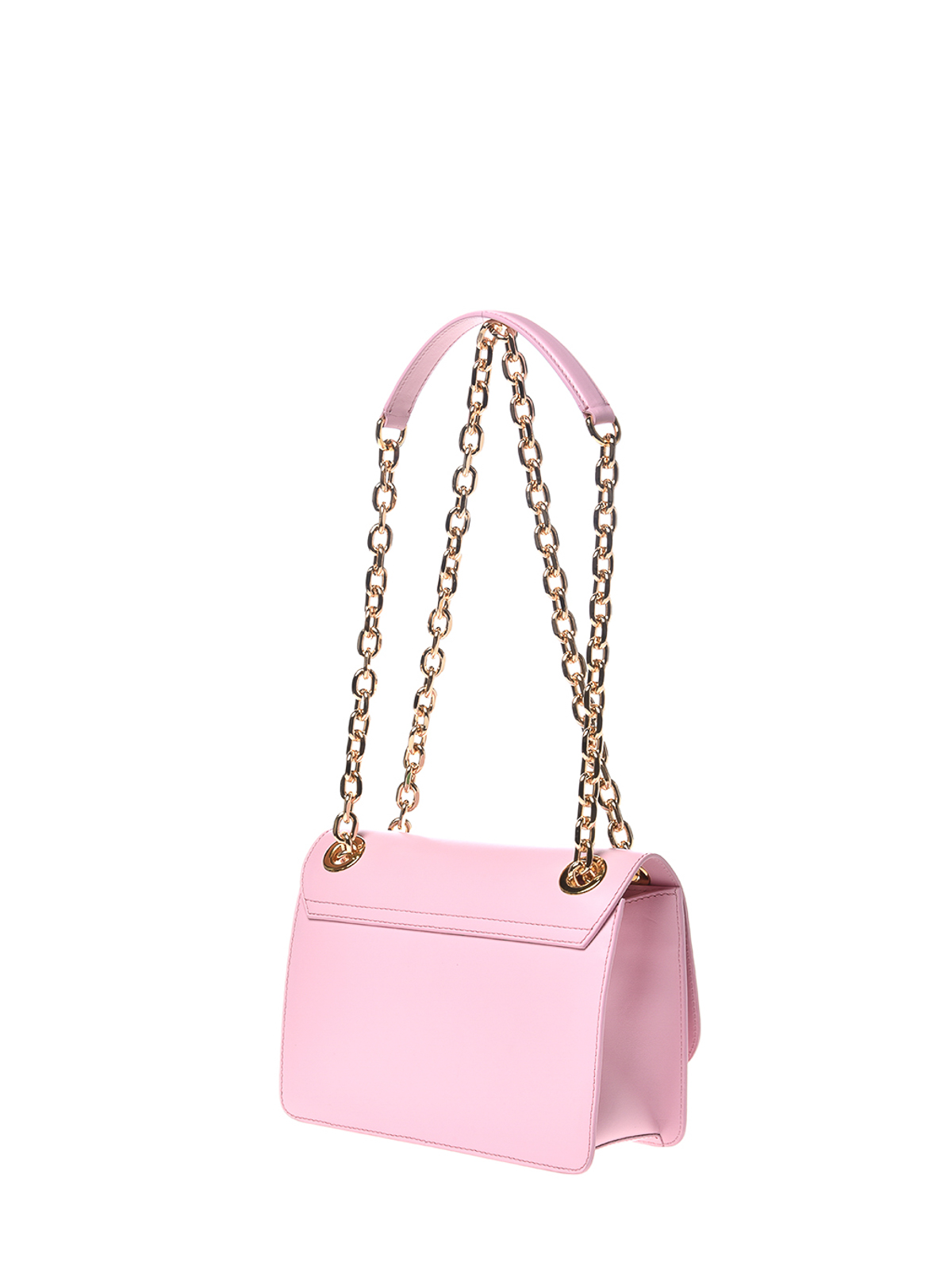 Shop Moschino Baby Letters Bag In Rosado
