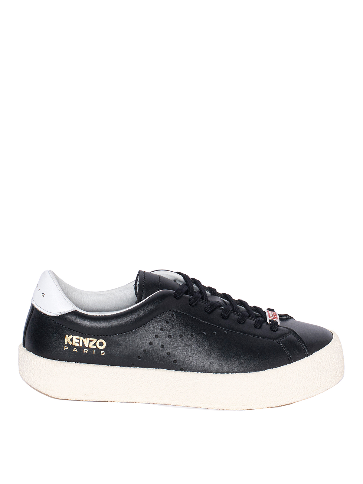 Shop Kenzo Swing Low Top Sneakers In Black