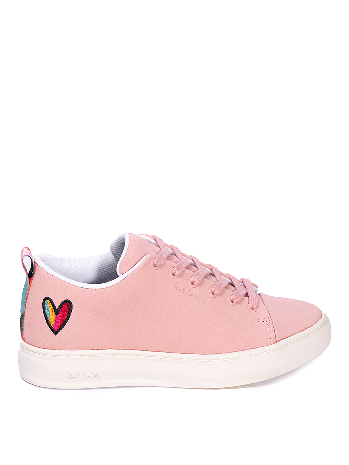 Shop Paul Smith Lee Trainers With Swirl Heart In Pink