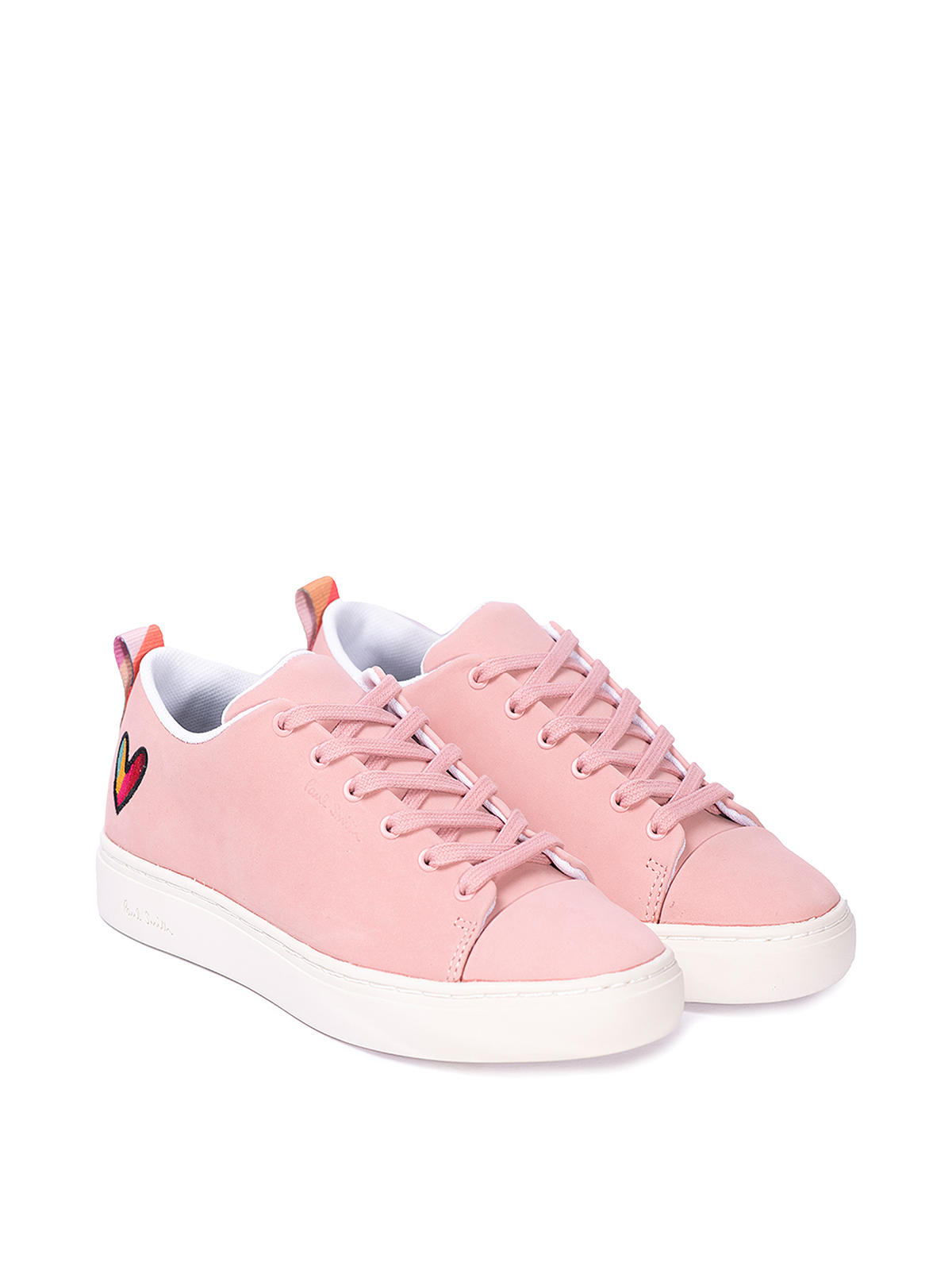 Shop Paul Smith Lee Trainers With Swirl Heart In Pink