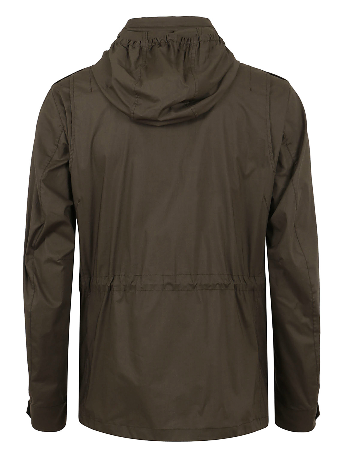 Shop Herno Field Jacket In Light Cotton Stretch In Verde