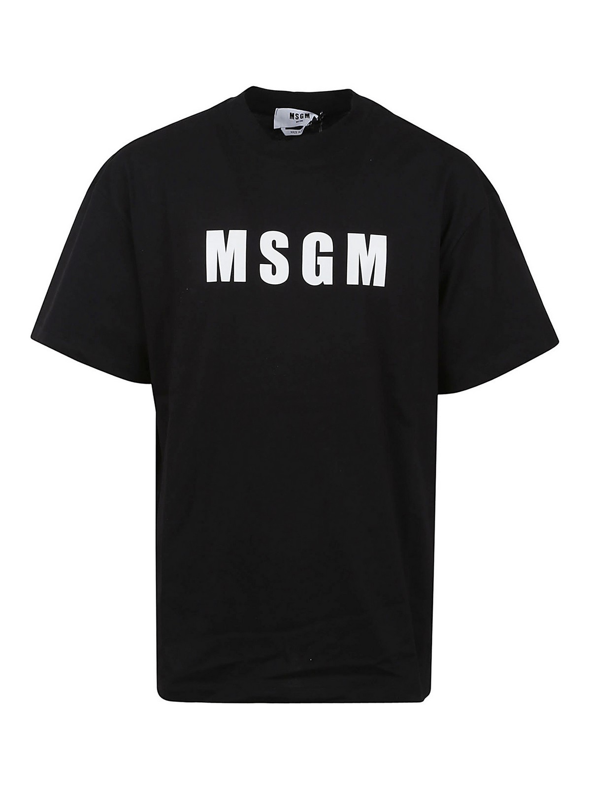 Tシャツ・カットソー MSGM Men T-shirt Black 3440MM196237002 99 MSGM Outlet: T-shirt men - Black | MSGM t-shirt
