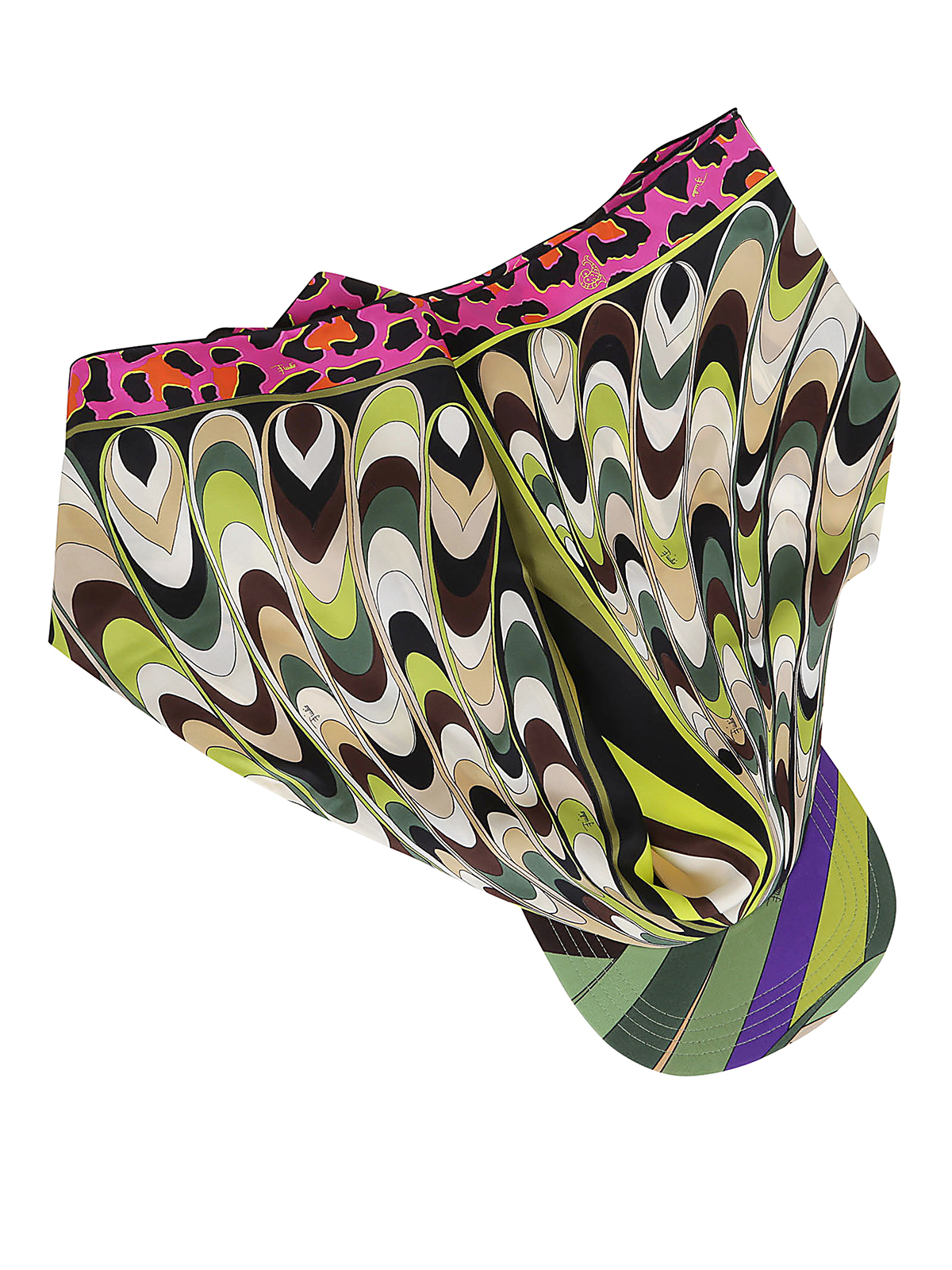 Emilio Pucci Visor - silk twill - Multicolour|3EGF033E781007