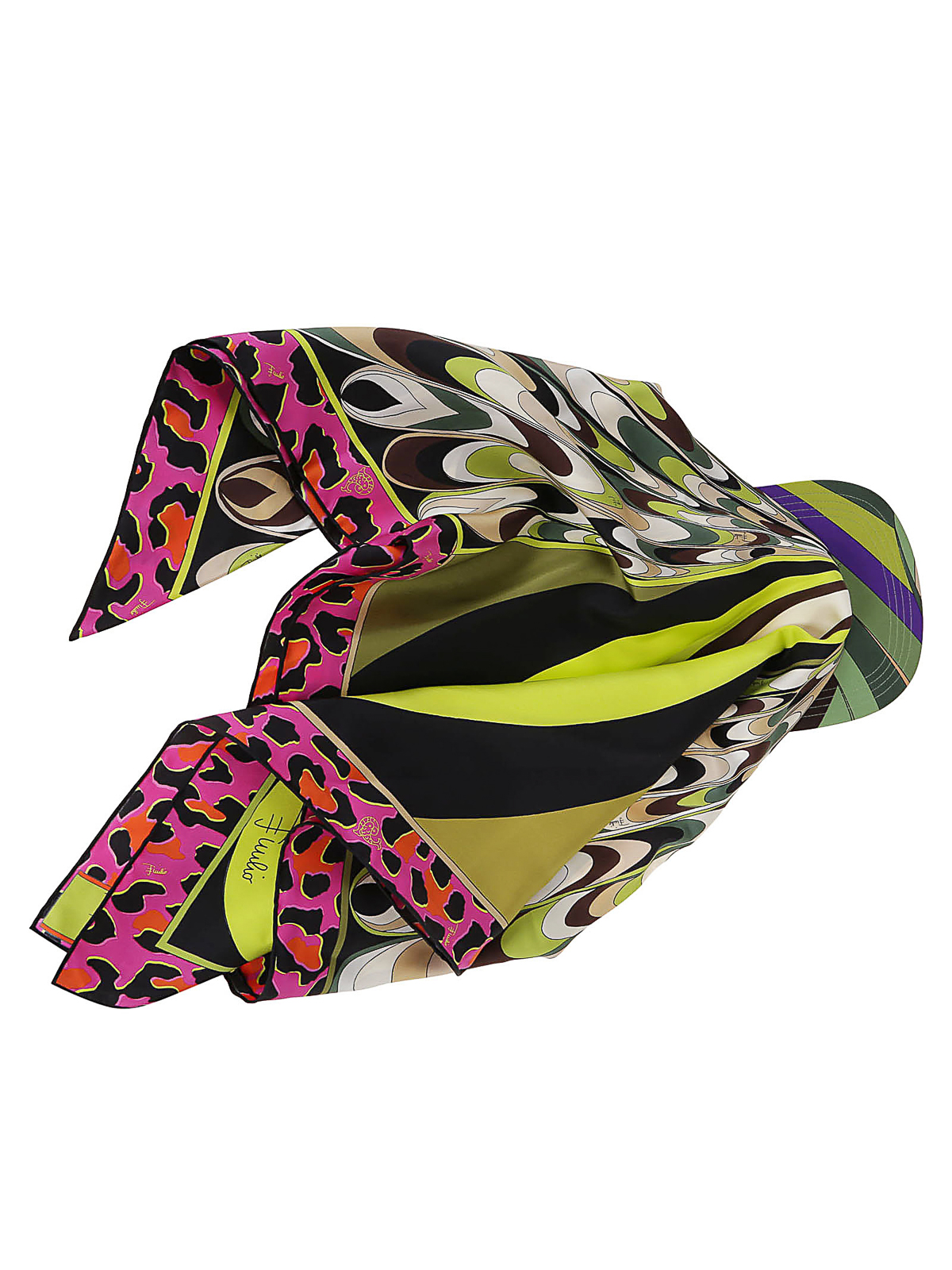 Emilio Pucci Visor - silk twill - Multicolour|3EGF033E781007