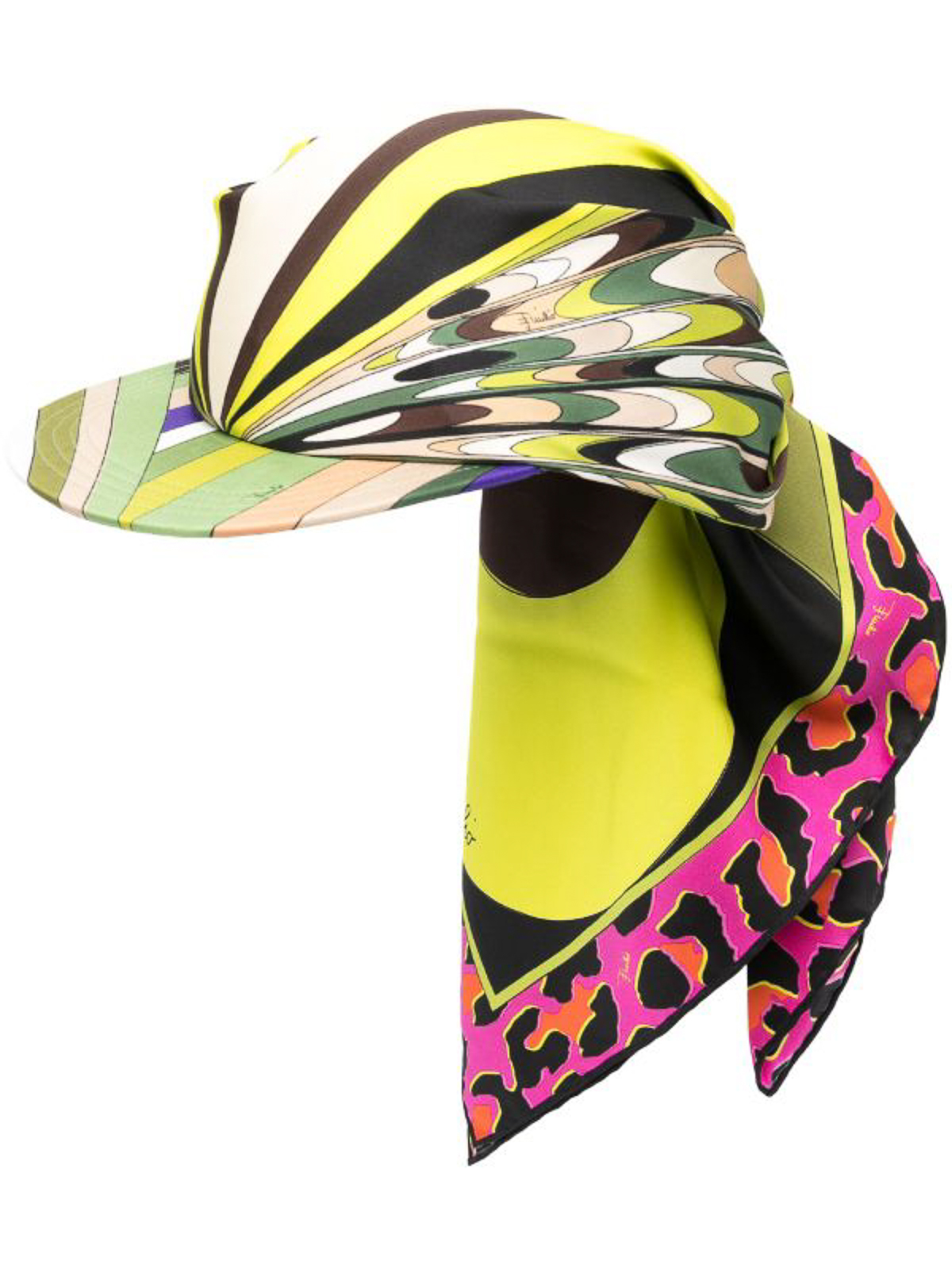 Emilio Pucci Visor - silk twill - Multicolour|3EGF033E781007