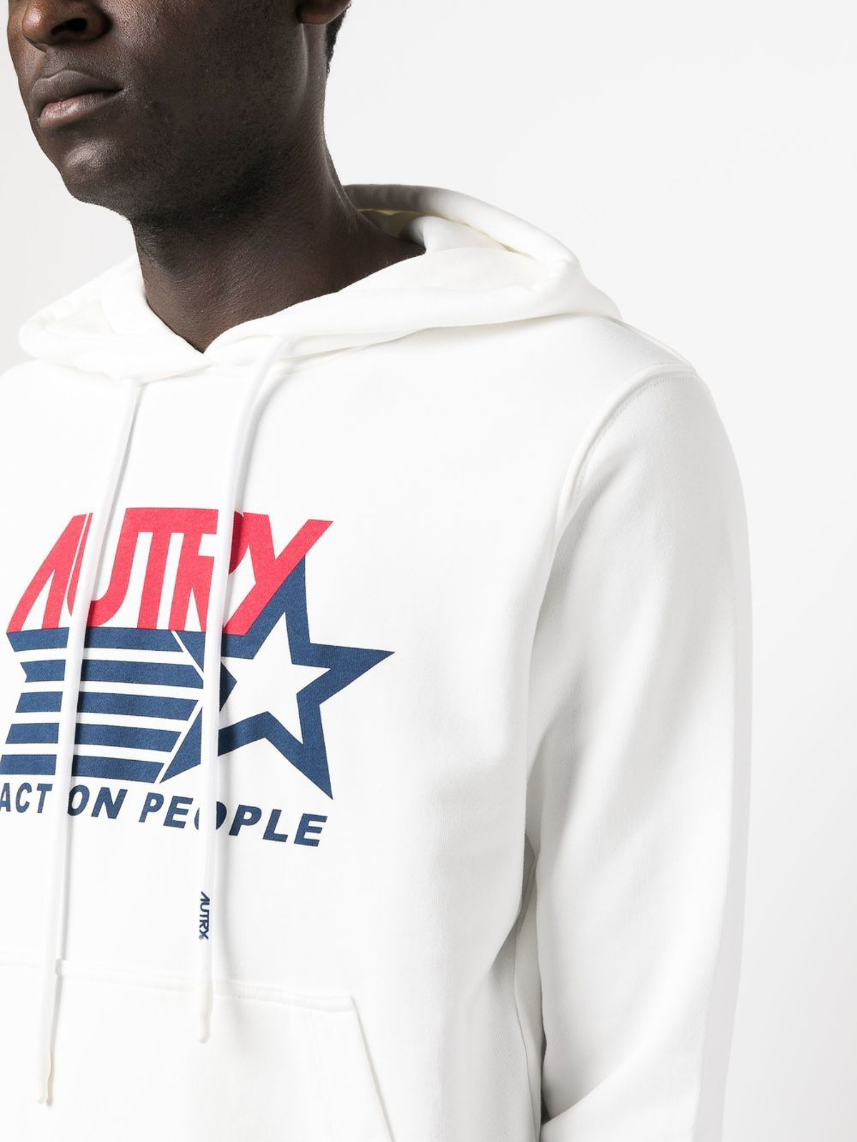 Autry `iconic` hoodie - White - Men|HOIM2361 | thebs.com