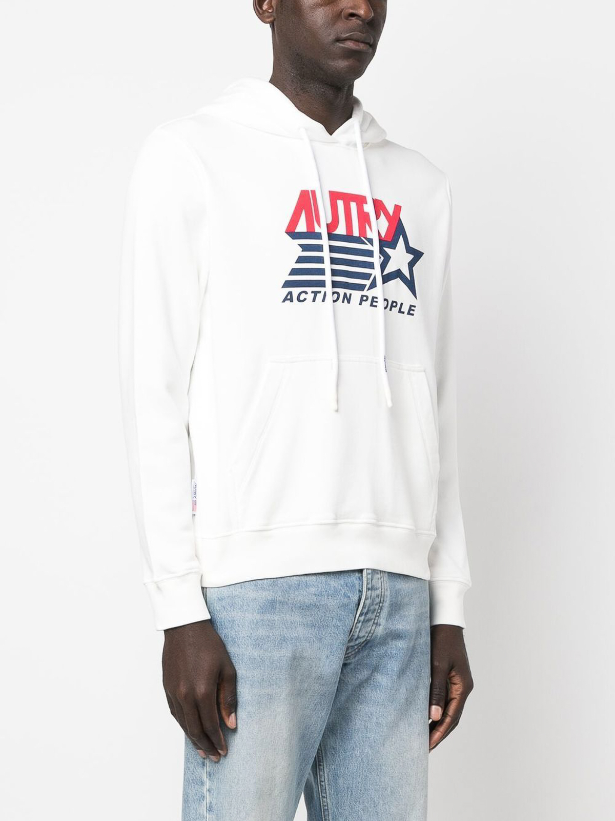 Autry `iconic` hoodie - White - Men|HOIM2361 | thebs.com